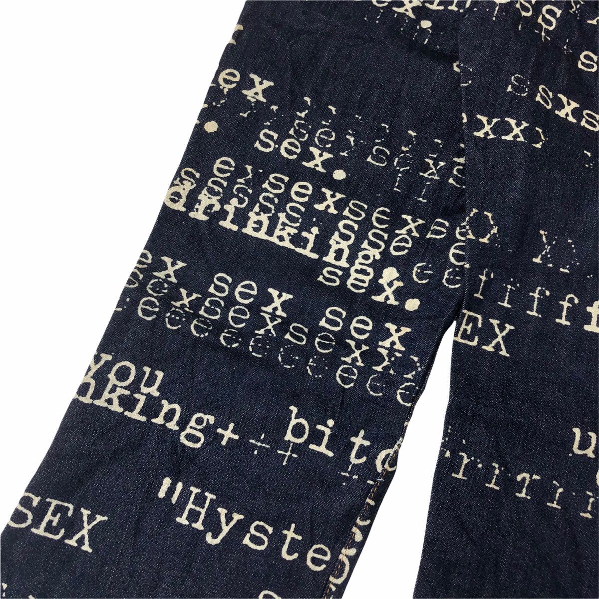 Hysteric Glamour ❤️‍🔥DELETE❤️‍🔥1980s Hysteric Glamour - XXX Denim Pants Size US 29 - 8 Thumbnail