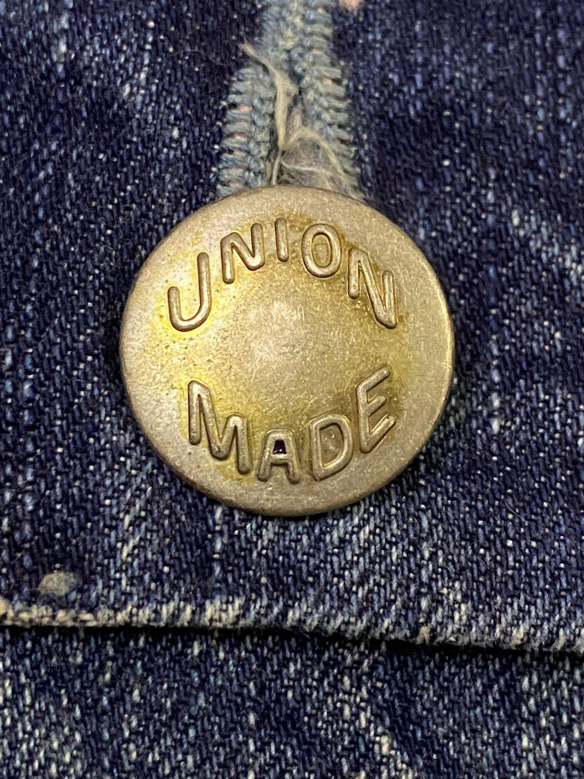 Japanese Brand Rare design🔥🔥Union Made Double Pockets Denim Jeans Size US 33 - 14 Thumbnail