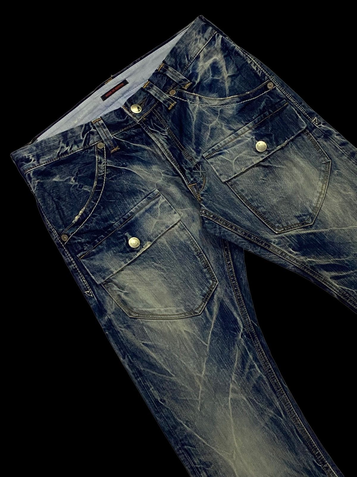 Japanese Brand Rare design🔥🔥Union Made Double Pockets Denim Jeans Size US 33 - 15 Thumbnail