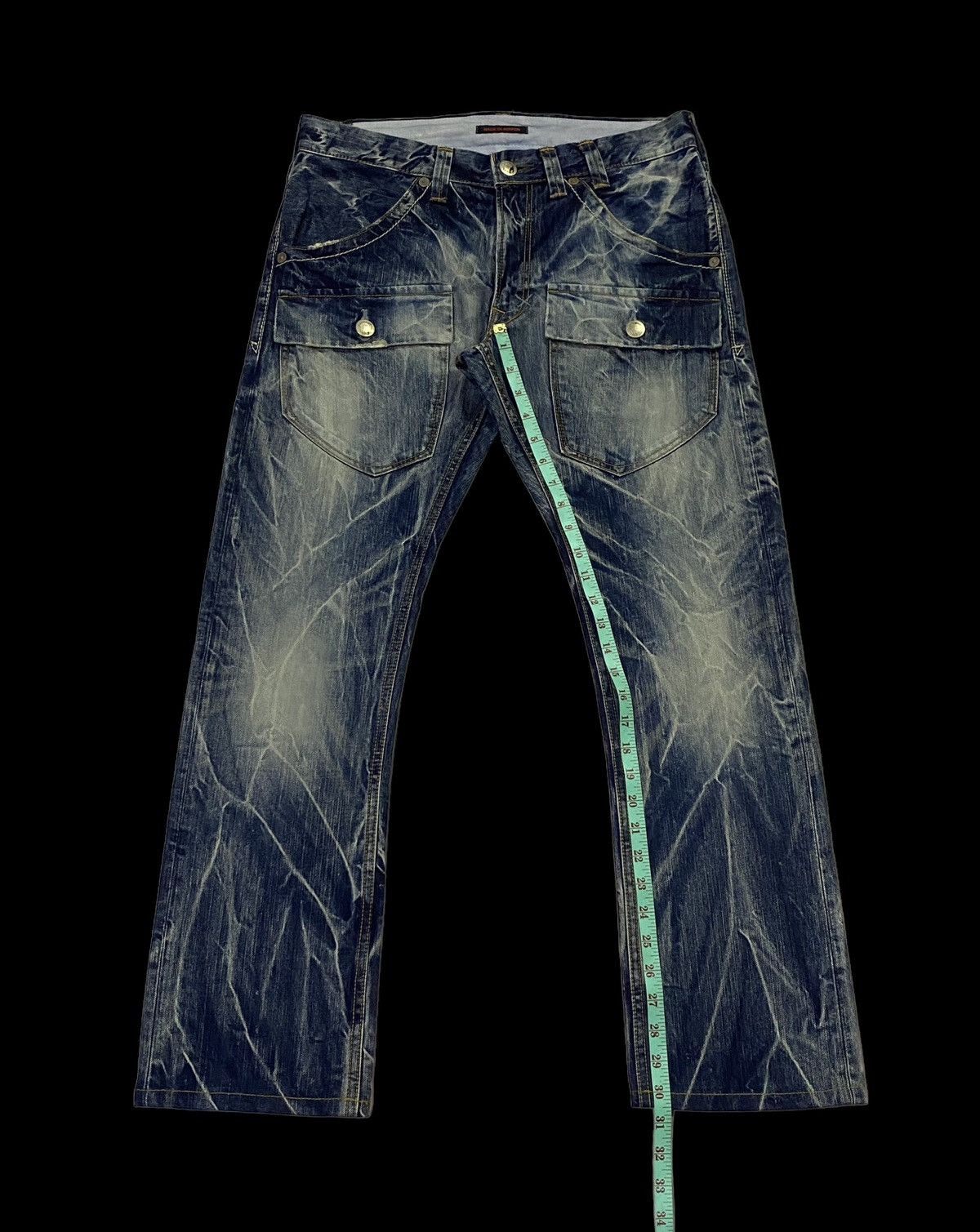 Japanese Brand Rare design🔥🔥Union Made Double Pockets Denim Jeans Size US 33 - 7 Thumbnail