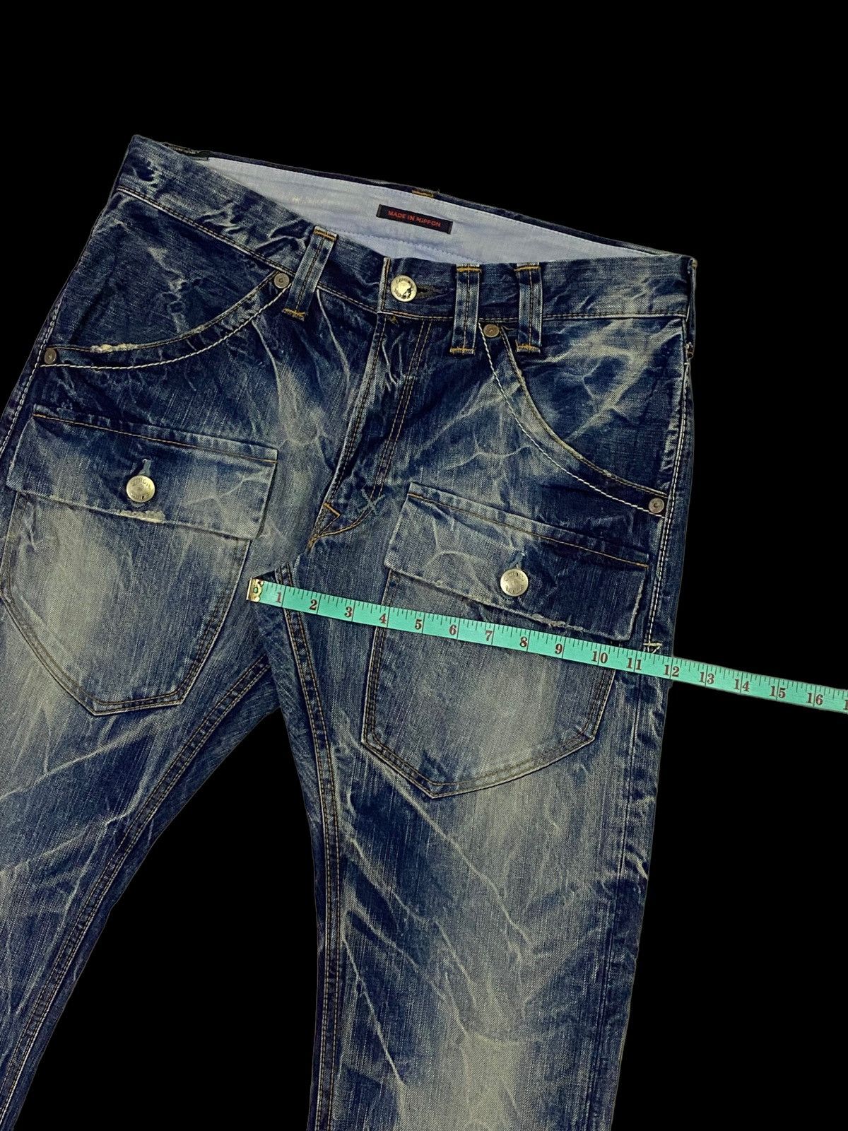 Japanese Brand Rare design🔥🔥Union Made Double Pockets Denim Jeans Size US 33 - 8 Thumbnail