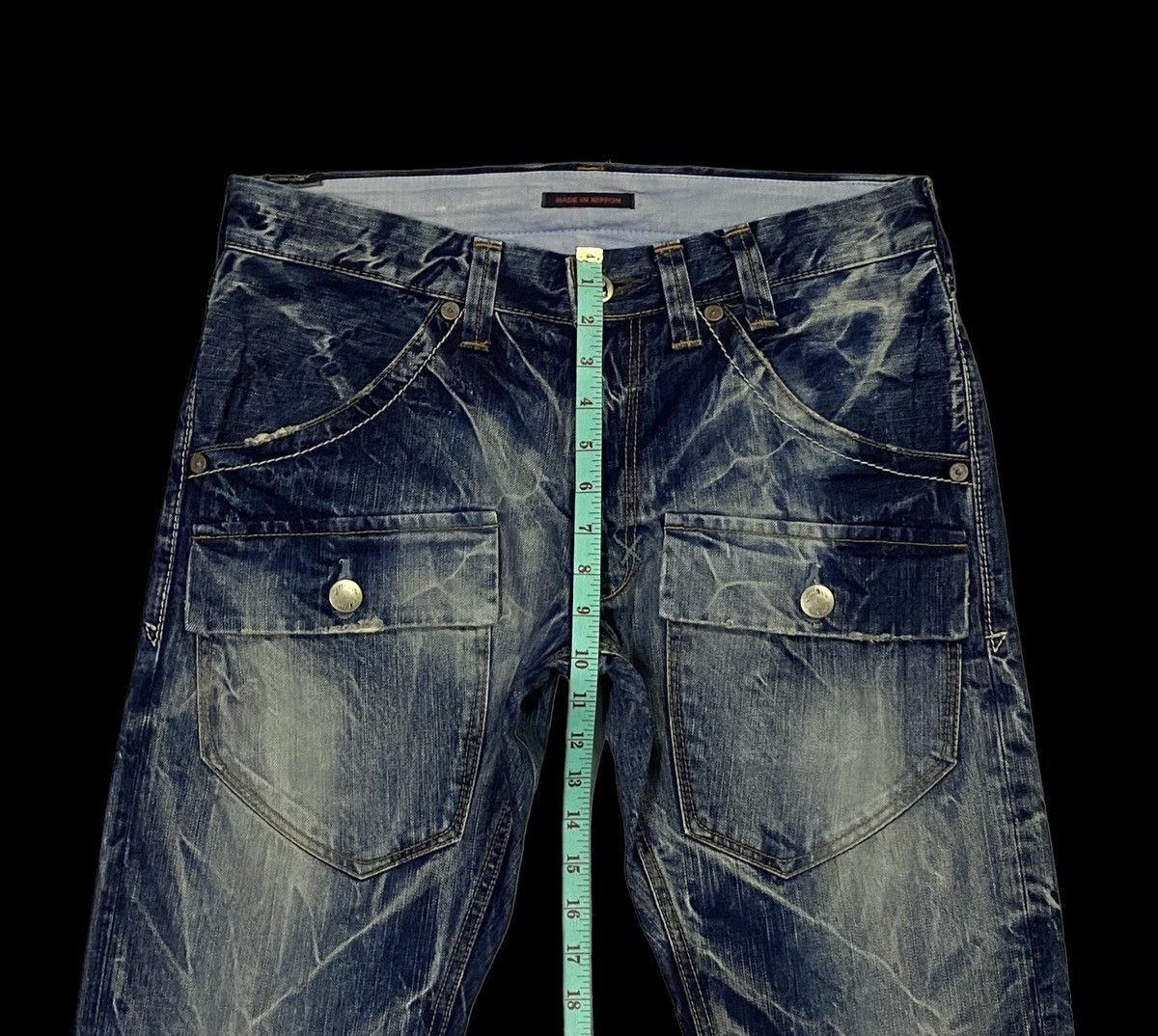 Japanese Brand Rare design🔥🔥Union Made Double Pockets Denim Jeans Size US 33 - 5 Thumbnail