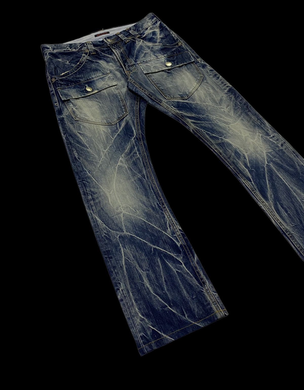 Japanese Brand Rare design🔥🔥Union Made Double Pockets Denim Jeans Size US 33 - 17 Thumbnail