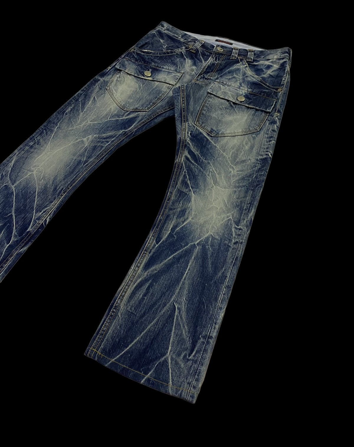 Japanese Brand Rare design🔥🔥Union Made Double Pockets Denim Jeans Size US 33 - 18 Thumbnail