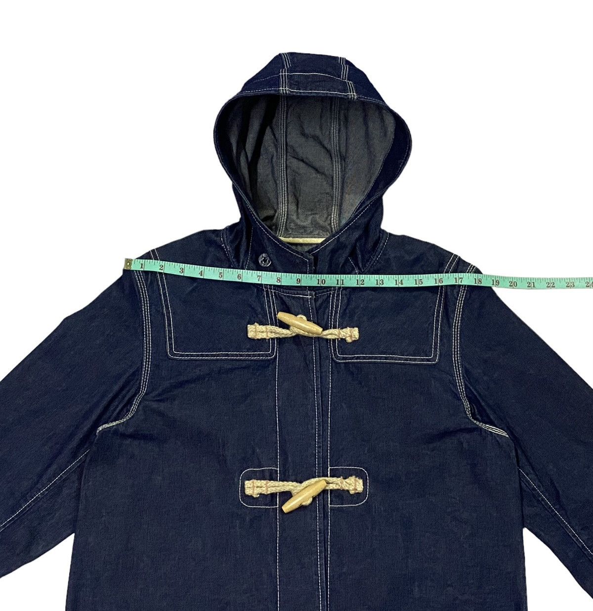 Schott Nice Design‼️Schott NYC Denim Deck Hand Toggle Jacket Hoodie Size US M / EU 48-50 / 2 - 8 Thumbnail