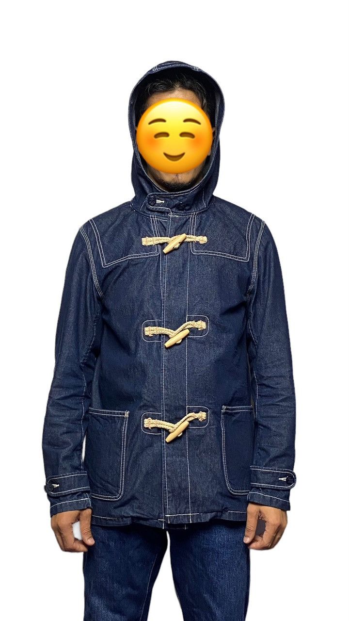 Schott Nice Design‼️Schott NYC Denim Deck Hand Toggle Jacket Hoodie Size US M / EU 48-50 / 2 - 4 Thumbnail