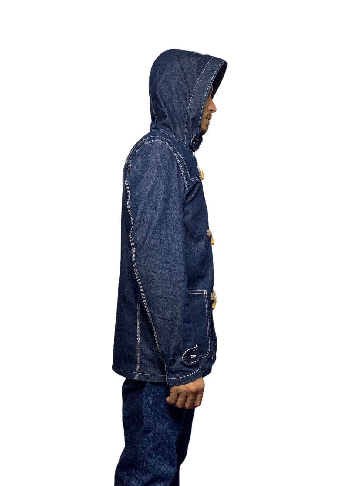 Schott Nice Design‼️Schott NYC Denim Deck Hand Toggle Jacket Hoodie Size US M / EU 48-50 / 2 - 3 Thumbnail