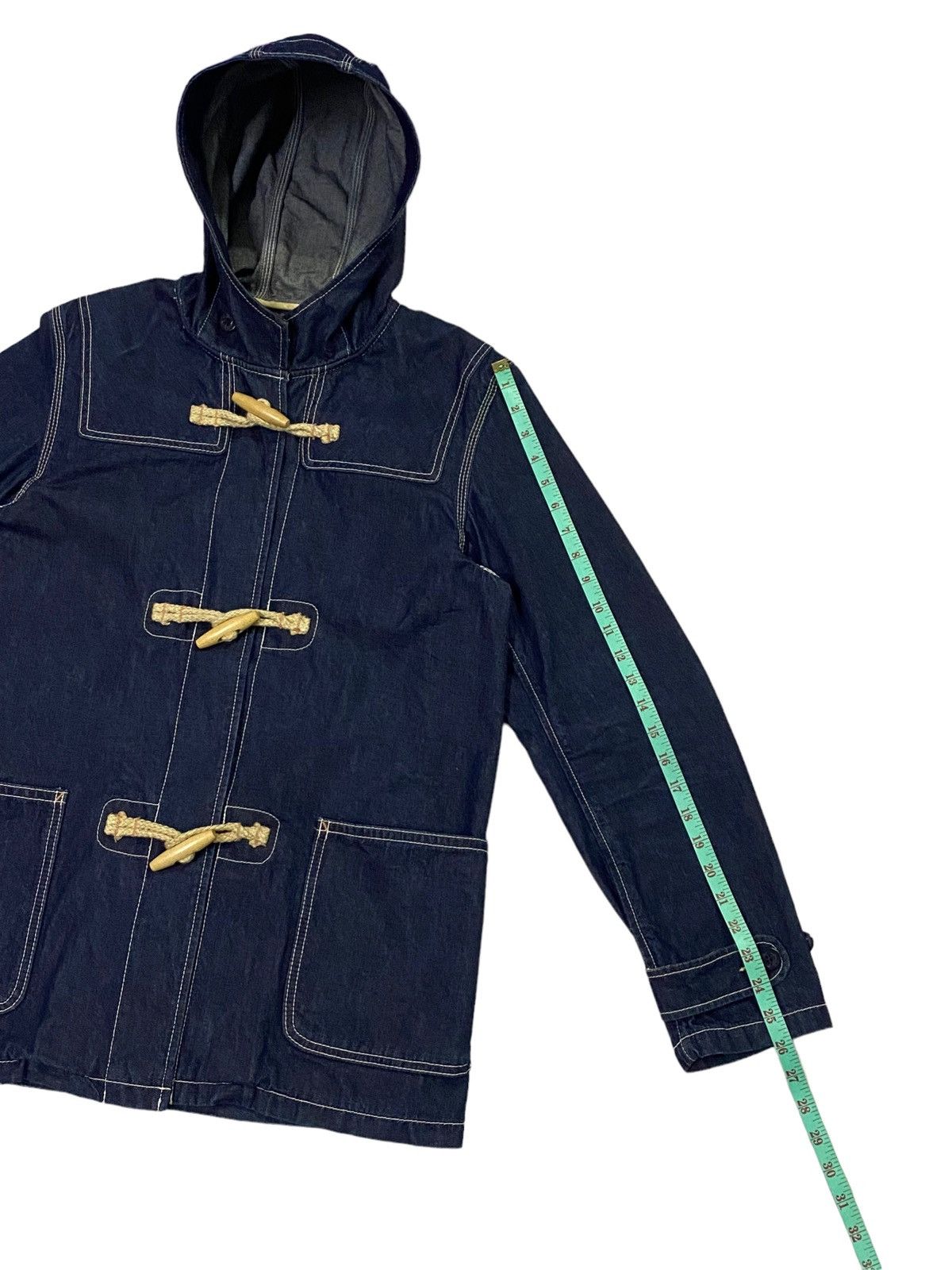 Schott Nice Design‼️Schott NYC Denim Deck Hand Toggle Jacket Hoodie Size US M / EU 48-50 / 2 - 9 Thumbnail