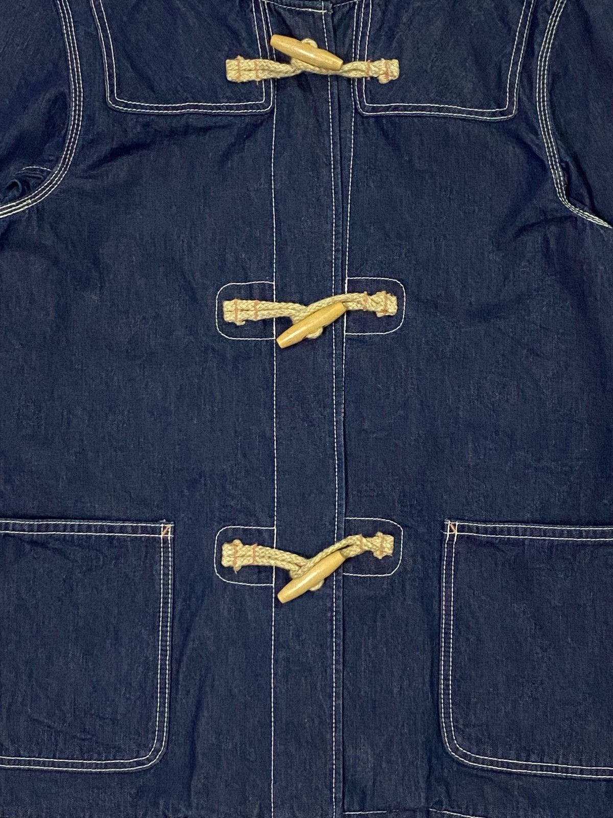 Schott Nice Design‼️Schott NYC Denim Deck Hand Toggle Jacket Hoodie Size US M / EU 48-50 / 2 - 17 Thumbnail