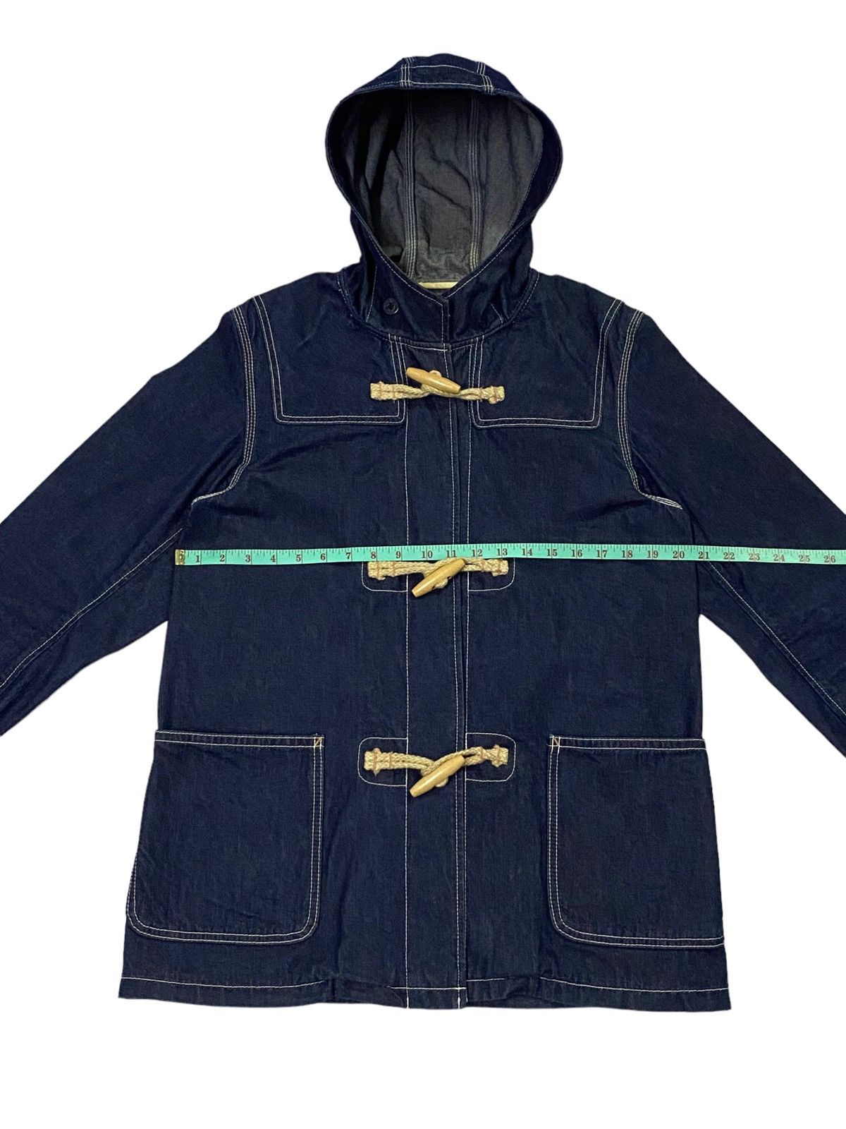 Schott Nice Design‼️Schott NYC Denim Deck Hand Toggle Jacket Hoodie Size US M / EU 48-50 / 2 - 6 Thumbnail