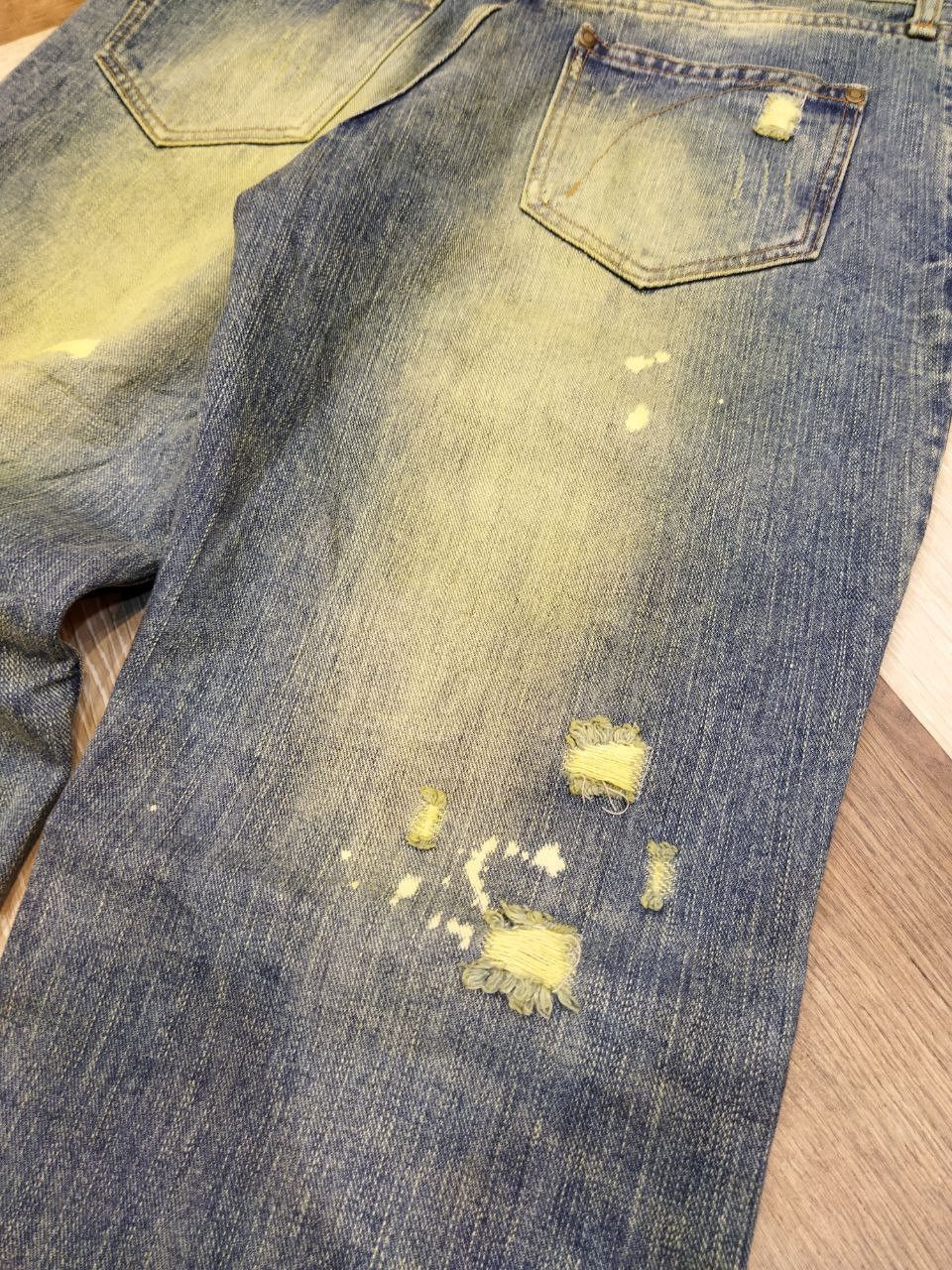 Japanese Brand Exhibitionist TTU Japan Distressed Look Denim Jeans Size US 33 - 10 Thumbnail