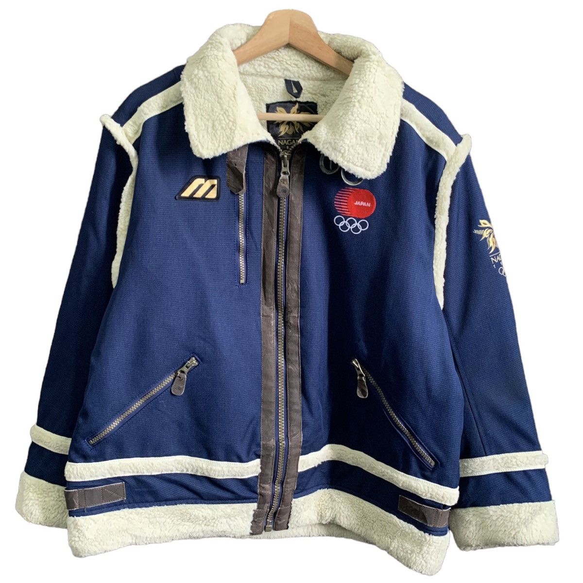 image of 1998 Mizuno Nagano Whool Jacket, Men's (Size Medium)