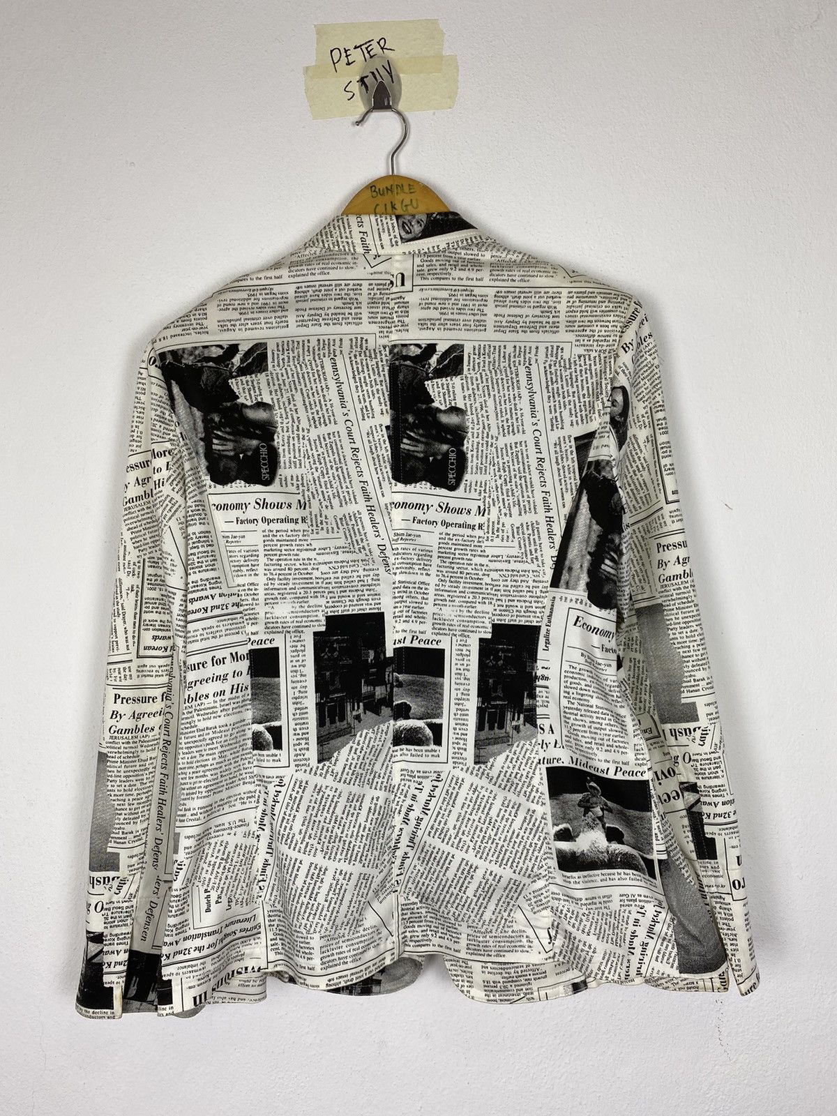 Japanese Brand New Paper Jacket Style by Specchio -Medium Size Size US M / EU 48-50 / 2 - 4 Thumbnail