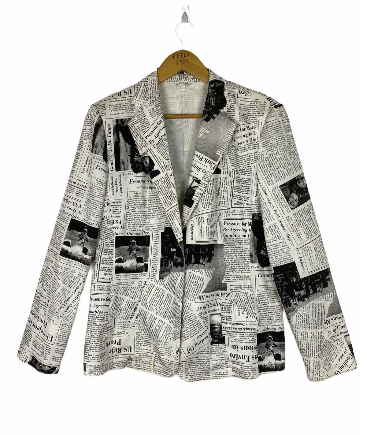 Japanese Brand New Paper Jacket Style by Specchio -Medium Size Size US M / EU 48-50 / 2 - 2 Thumbnail