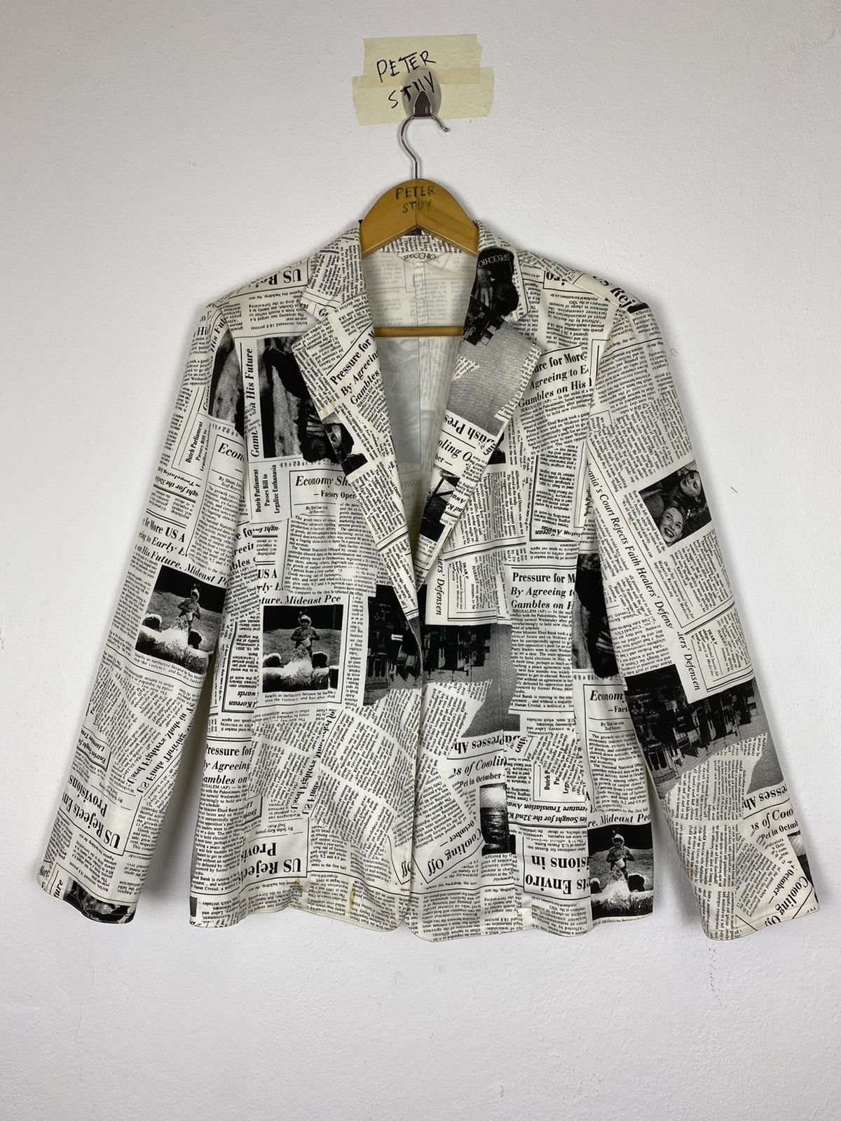 Japanese Brand New Paper Jacket Style by Specchio -Medium Size Size US M / EU 48-50 / 2 - 3 Thumbnail