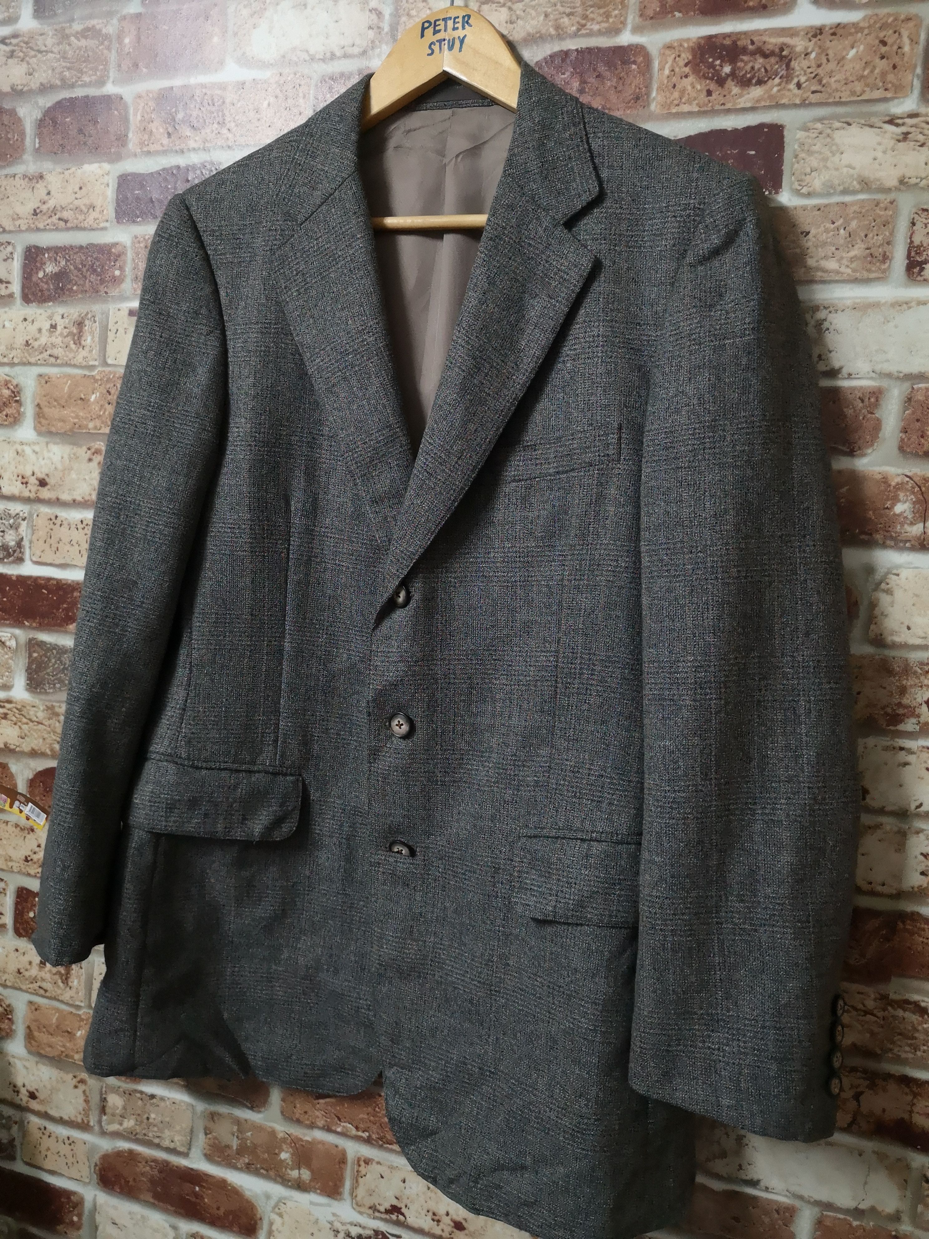 Burberry × Designer WOOL BLAZER NICE DESIGN Size US M / EU 48-50 / 2 - 2 Thumbnail