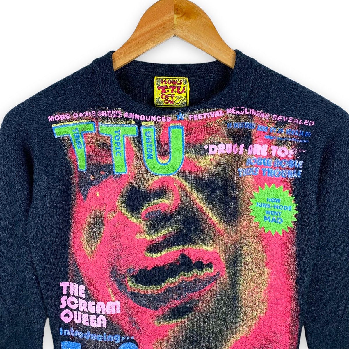 Japanese Brand × Seditionaries × Vintage HOW'S TTU OFF AND ON INDUSTRY FIFTH COLUMN STYLE KNIT SHIRT Size US XS / EU 42 / 0 - 3 Thumbnail