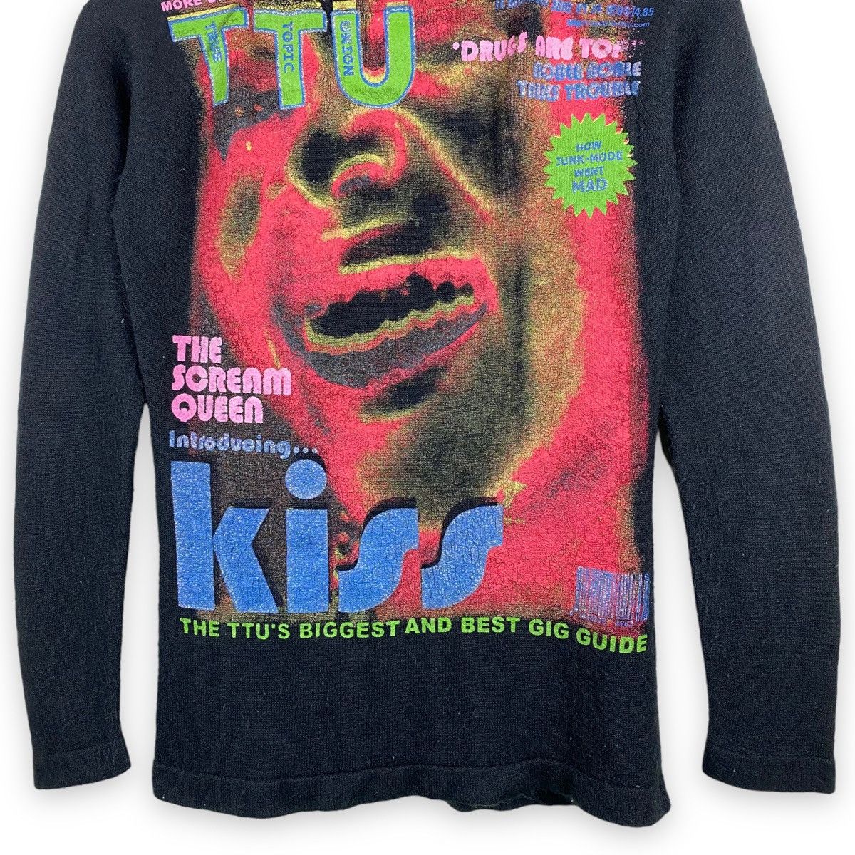 Japanese Brand × Seditionaries × Vintage HOW'S TTU OFF AND ON INDUSTRY FIFTH COLUMN STYLE KNIT SHIRT Size US XS / EU 42 / 0 - 4 Thumbnail