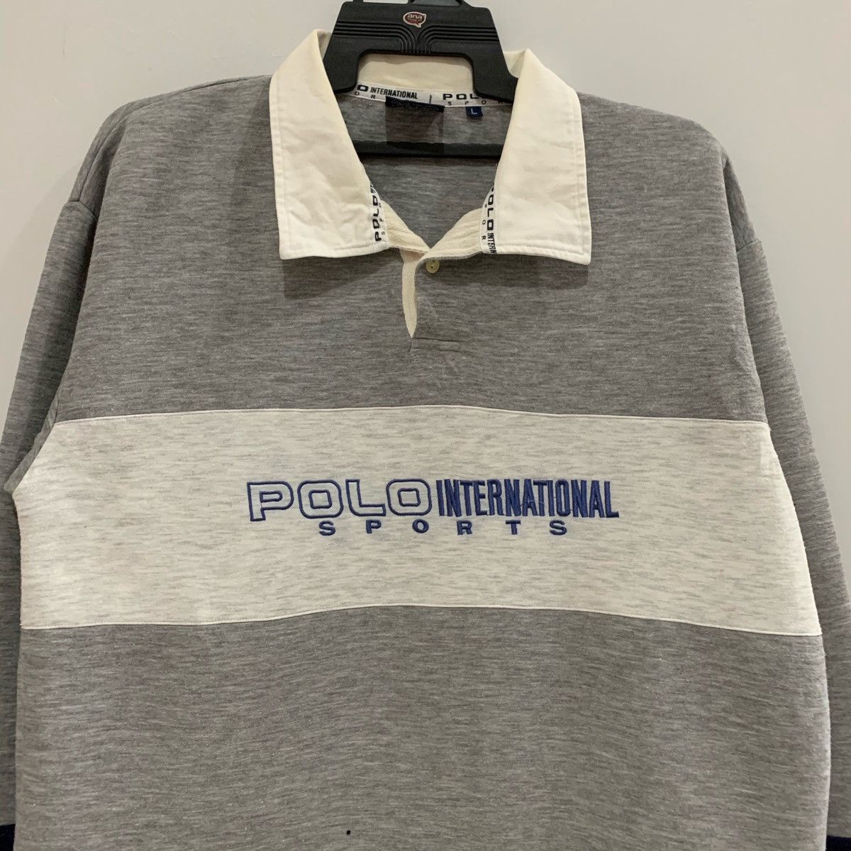 Vintage POLO INTERNASIONAL SPORT Sweatshirt Size L Fits XL Size US XL / EU 56 / 4 - 2 Thumbnail