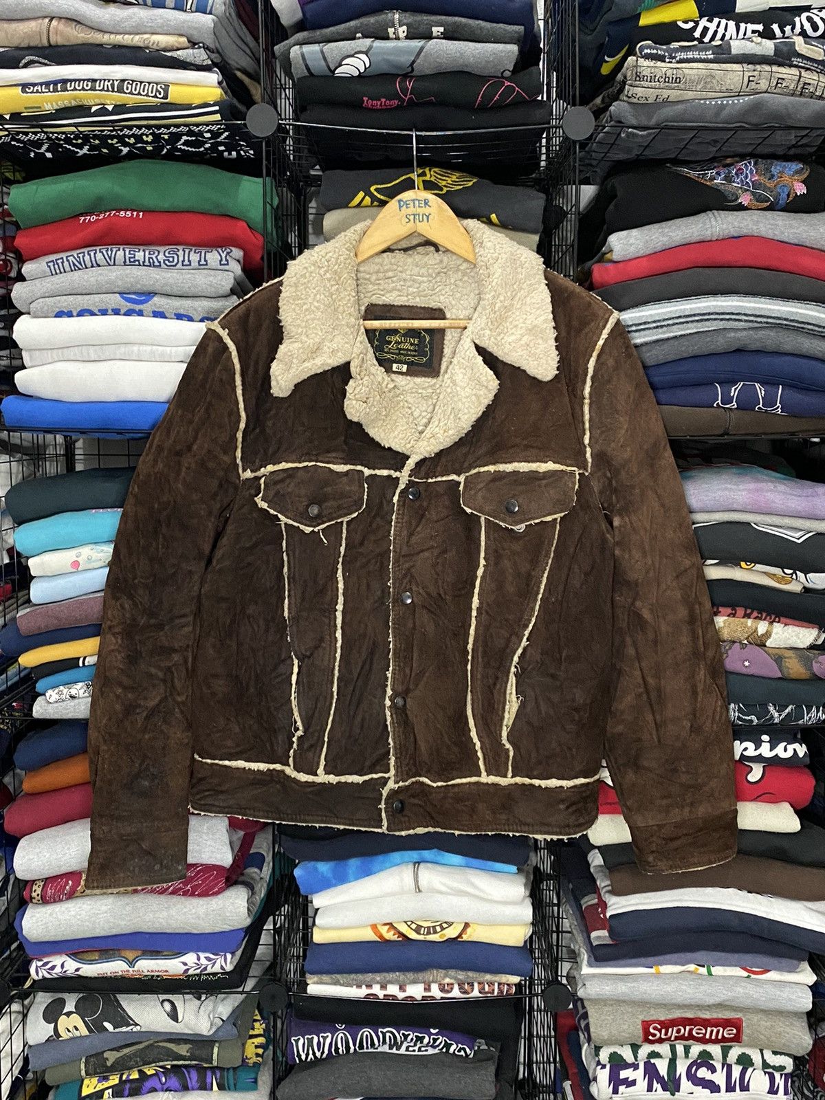 Genuine Leather Vintage Genuine Leather Jacket Size US M / EU 48-50 / 2 - 2 Thumbnail