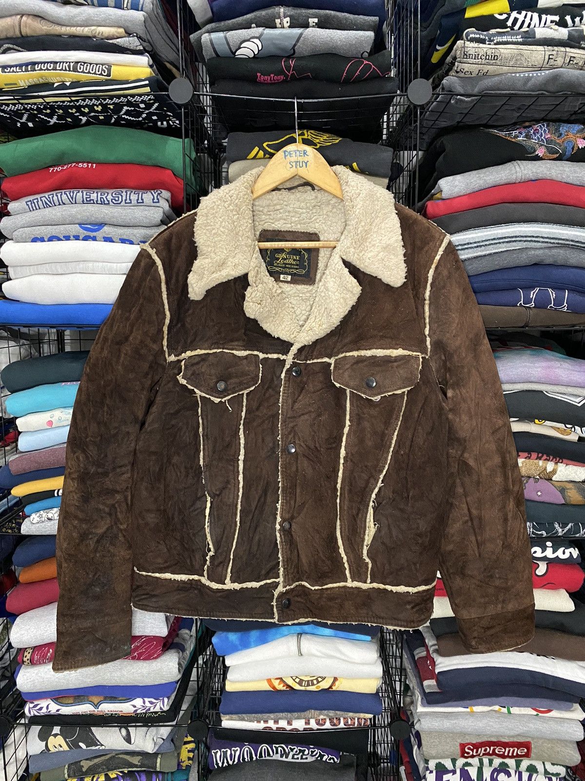 Genuine Leather Vintage Genuine Leather Jacket Size US M / EU 48-50 / 2 - 1 Thumbnail