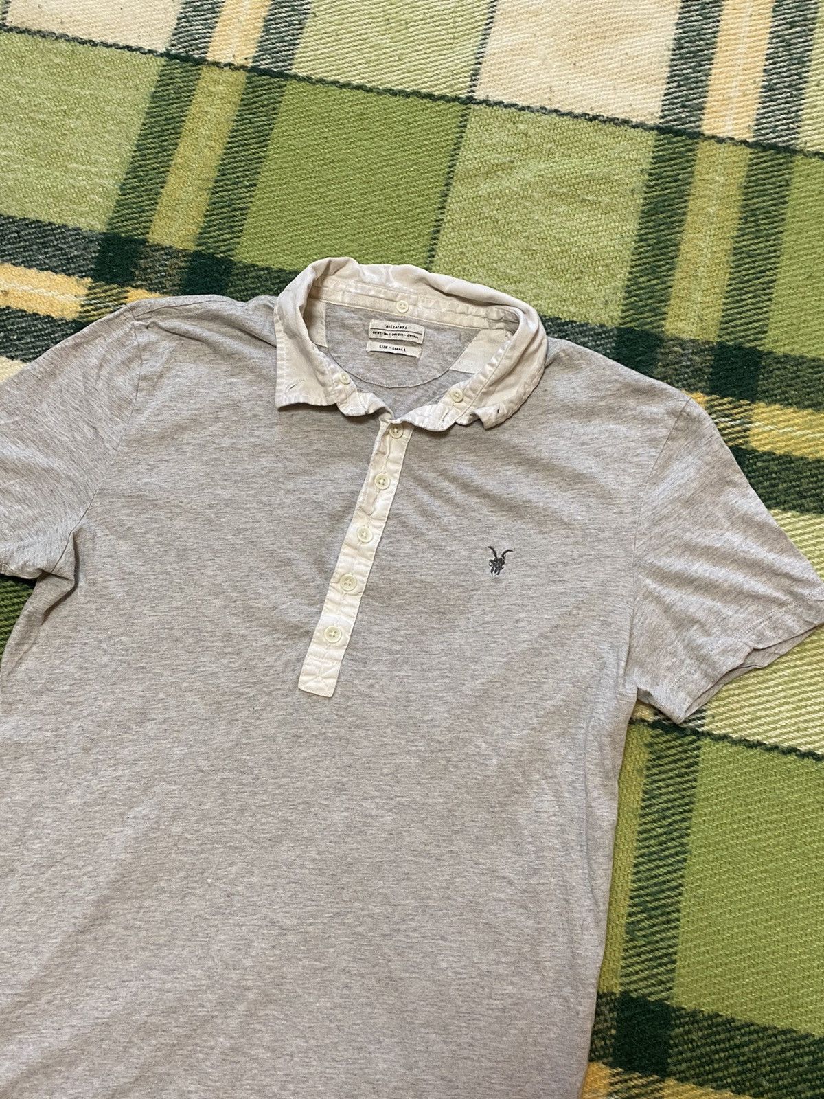 Allsaints Vintage Allsaints polo tee streetwear y2k style size S Size US S / EU 44-46 / 1 - 1 Thumbnail