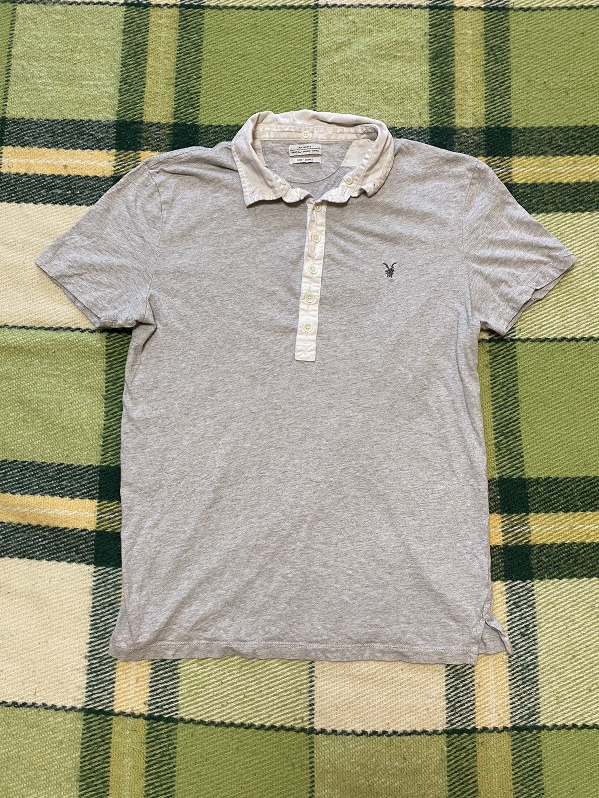 Allsaints Vintage Allsaints polo tee streetwear y2k style size S Size US S / EU 44-46 / 1 - 2 Thumbnail