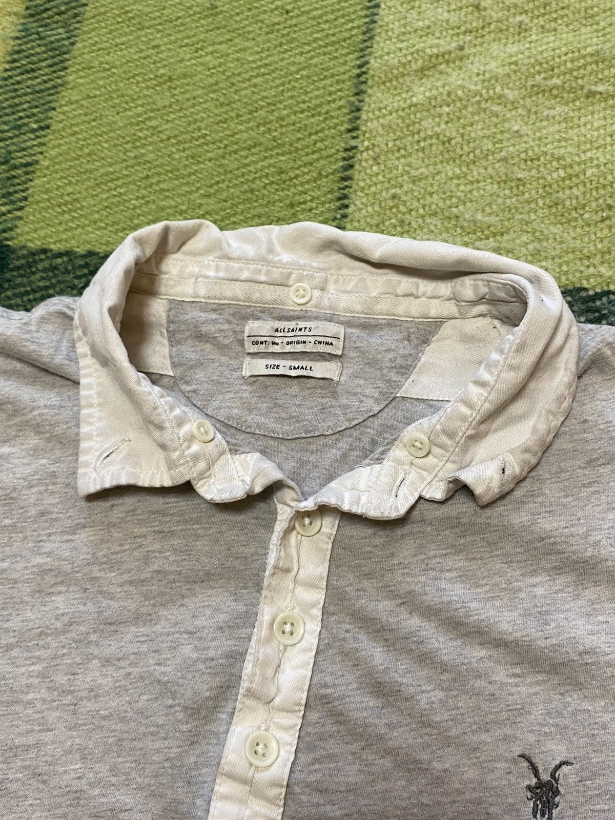 Allsaints Vintage Allsaints polo tee streetwear y2k style size S Size US S / EU 44-46 / 1 - 3 Thumbnail