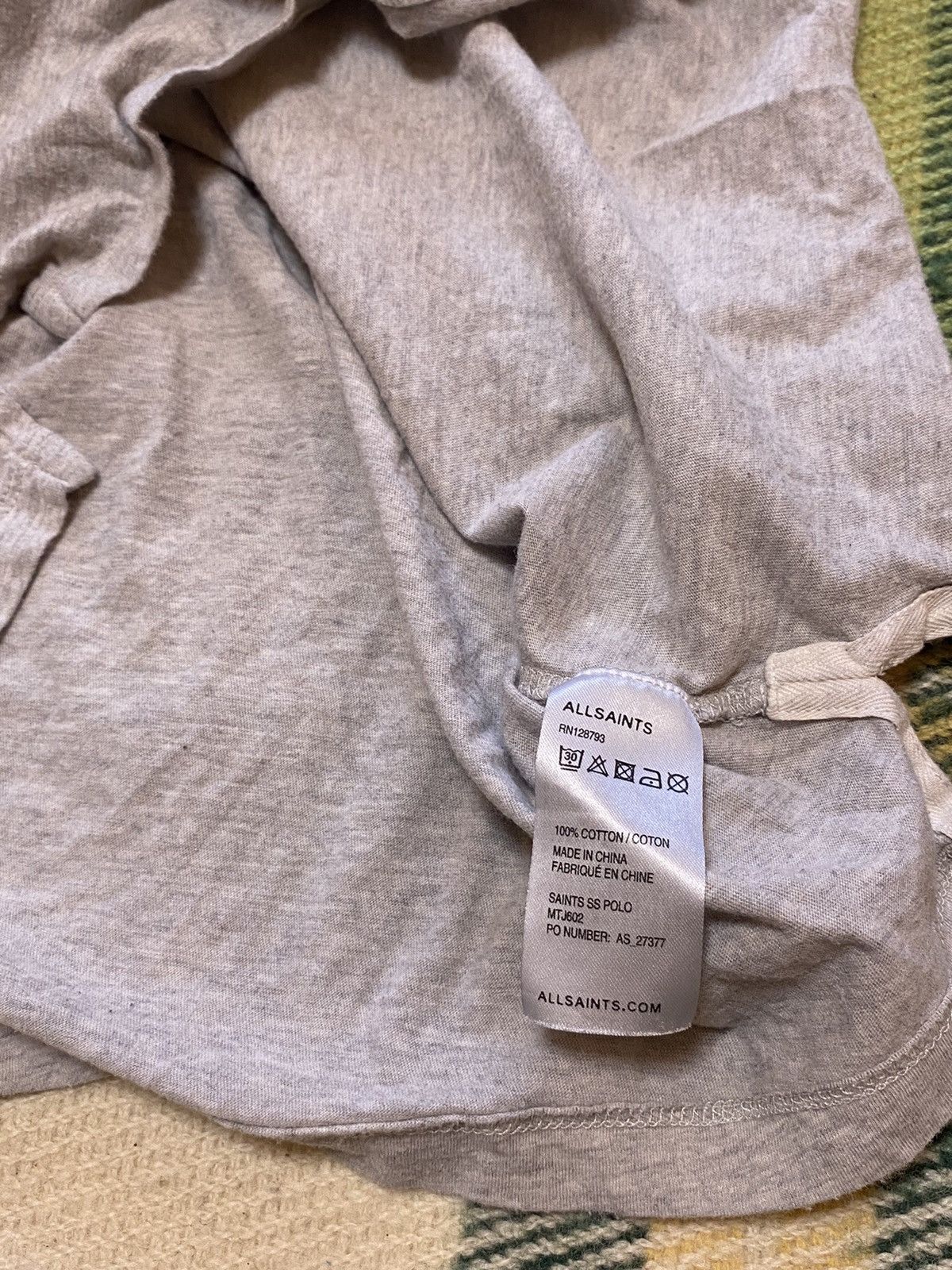 Allsaints Vintage Allsaints polo tee streetwear y2k style size S Size US S / EU 44-46 / 1 - 4 Thumbnail