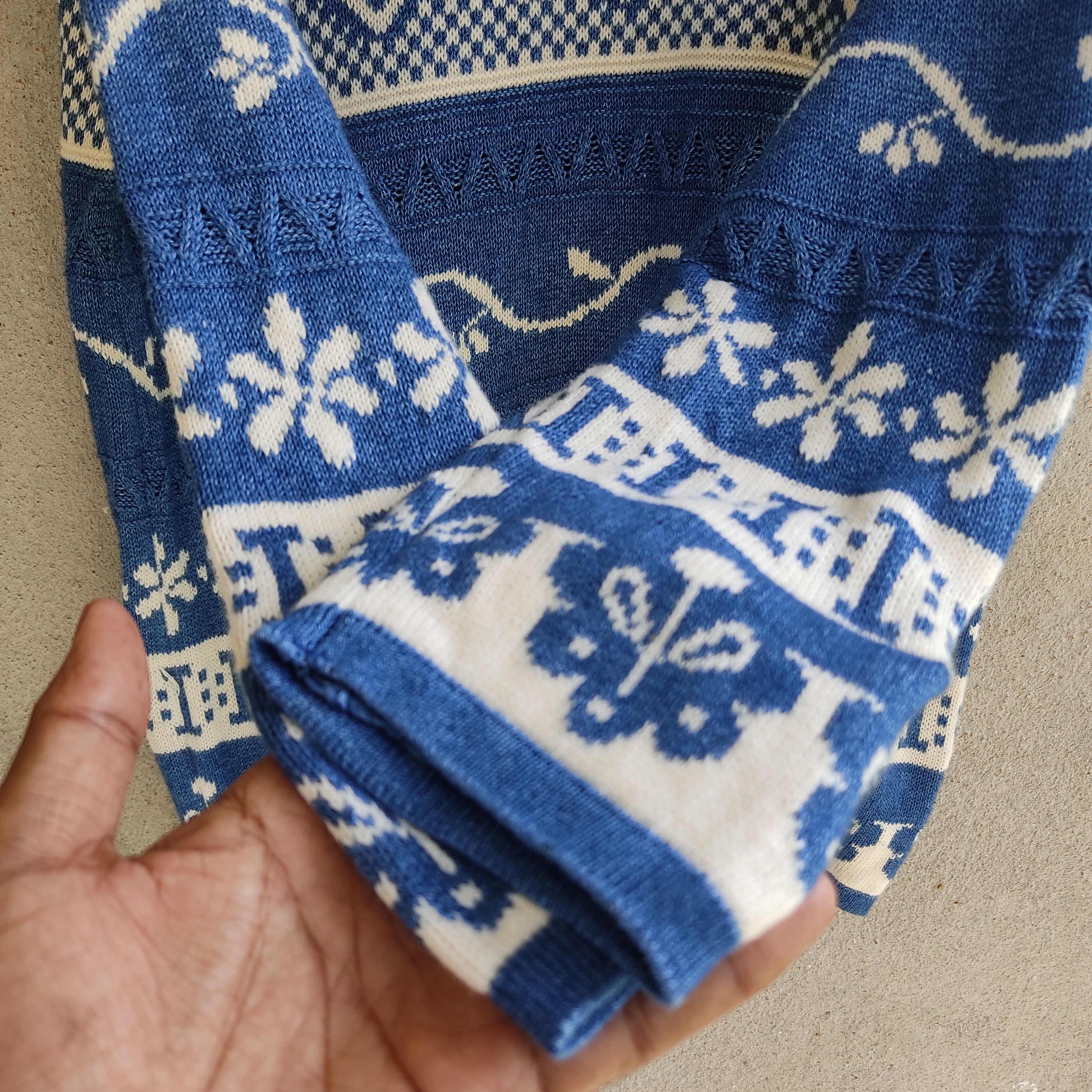 Benetton Blue Family Benetton Basic Knitwear Jumper Size L / US 10 / IT 46 - 7 Thumbnail