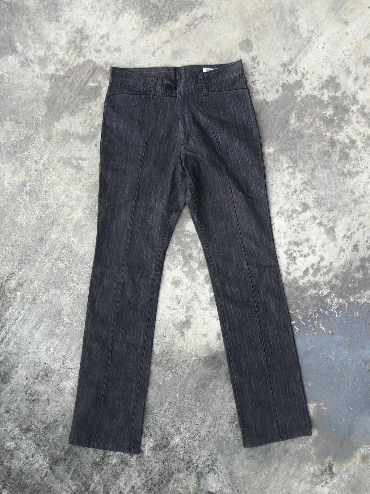 If Six Was Nine × KMRii × Le Grande Bleu (L.G.B.) 2000’ Semantic Design Waxed Pants Size US 31 - 1 Thumbnail