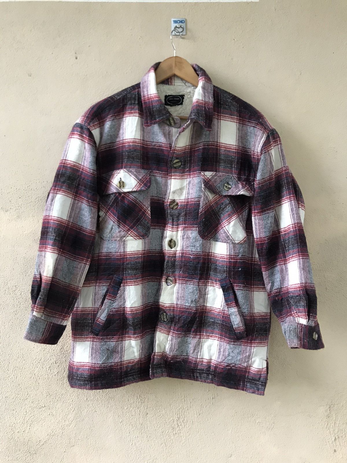 Vintage Vintage Hill Crop Shearling Sherpa Flannel jacket Size US L / EU 52-54 / 3 - 1 Thumbnail