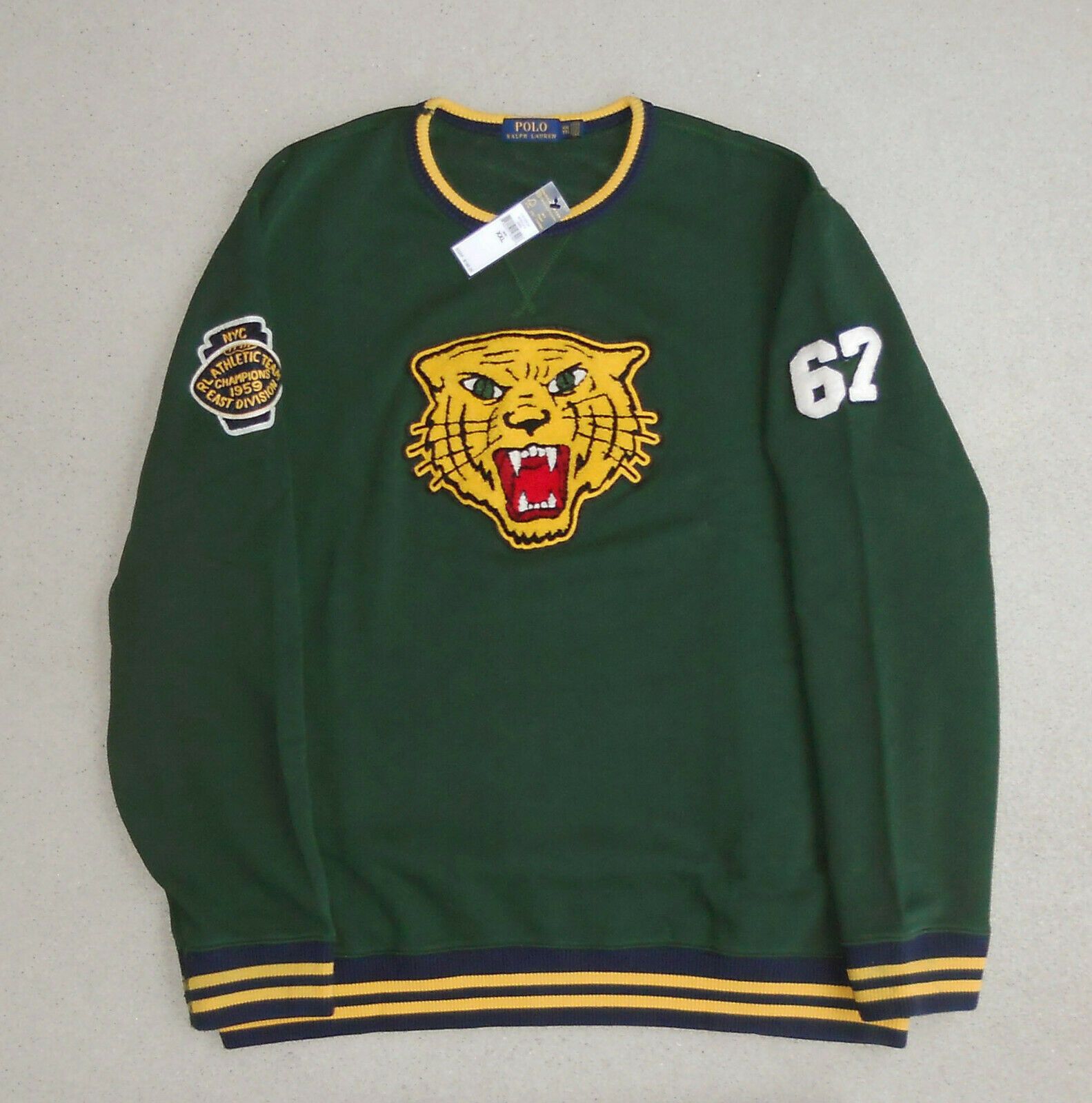Polo Ralph Lauren Polo Ralph Lauren Tiger Head Varsity Sweatshirt Size US XXL / EU 58 / 5 - 3 Thumbnail