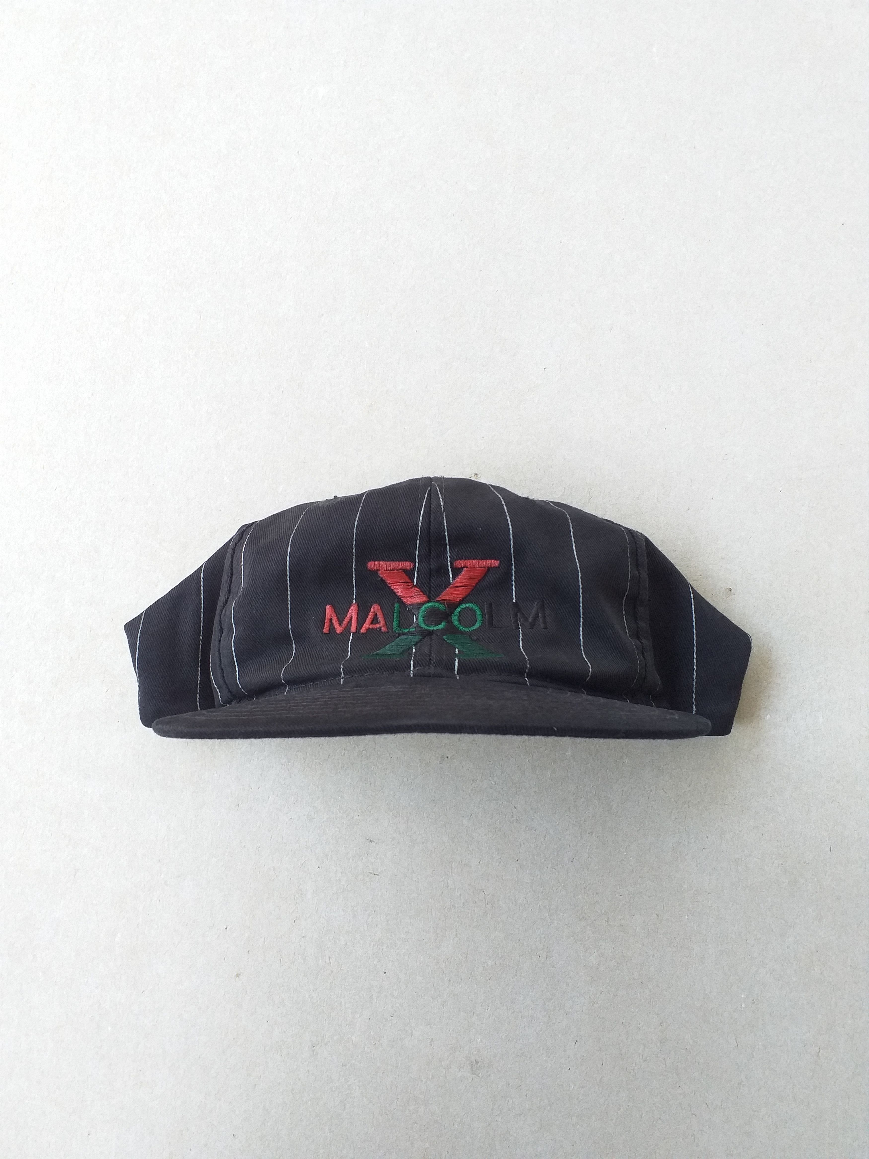 Vintage Vintage Malcolm X Pin Stripes Hat Size ONE SIZE - 1 Thumbnail
