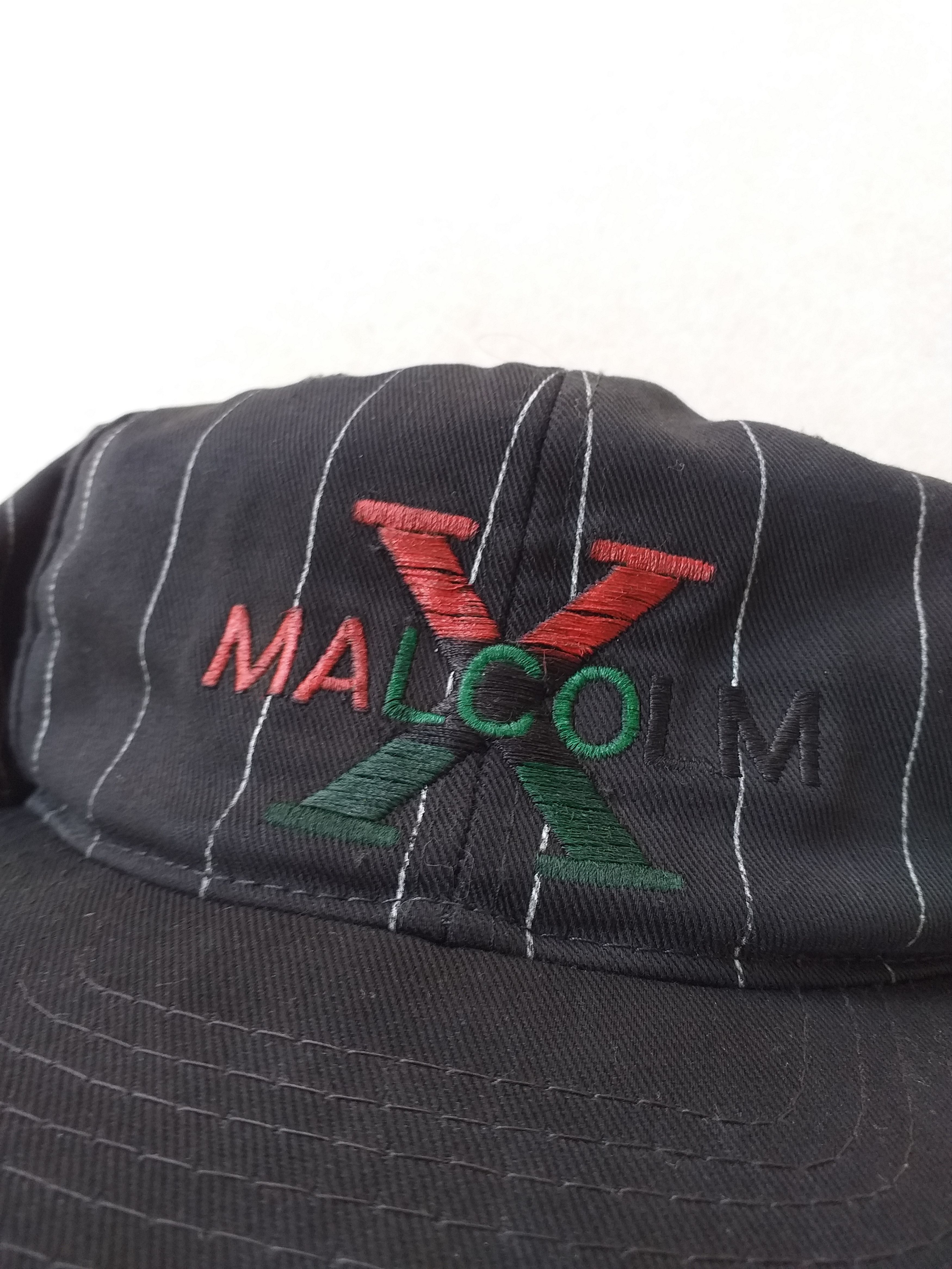 Vintage Vintage Malcolm X Pin Stripes Hat Size ONE SIZE - 6 Thumbnail