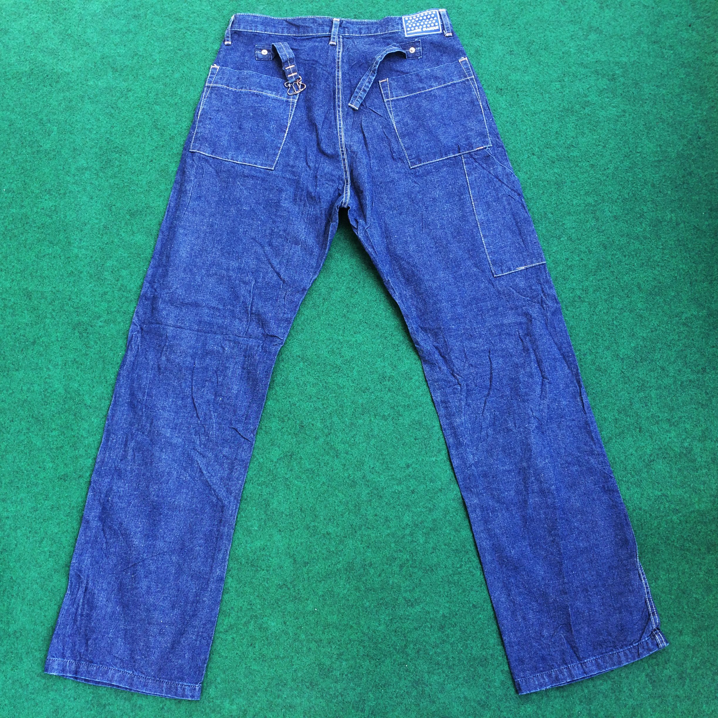 Hysteric Glamour × Japanese Brand Vtg Hysteric Glamour Workwear Japan Buckle Pant Jeans Size US 32 / EU 48 - 8 Thumbnail
