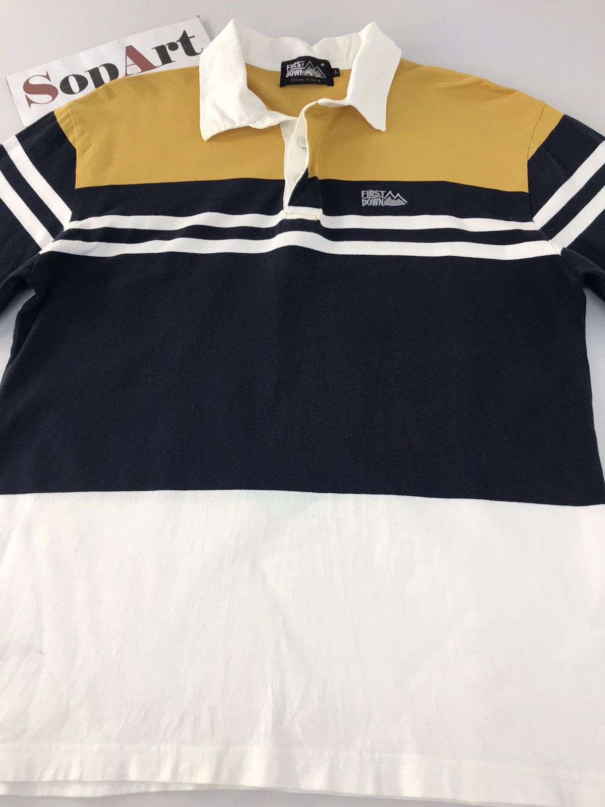 Vintage Vintage First Down Usa Long Sleeve 3 Colour Style Size US M / EU 48-50 / 2 - 3 Thumbnail