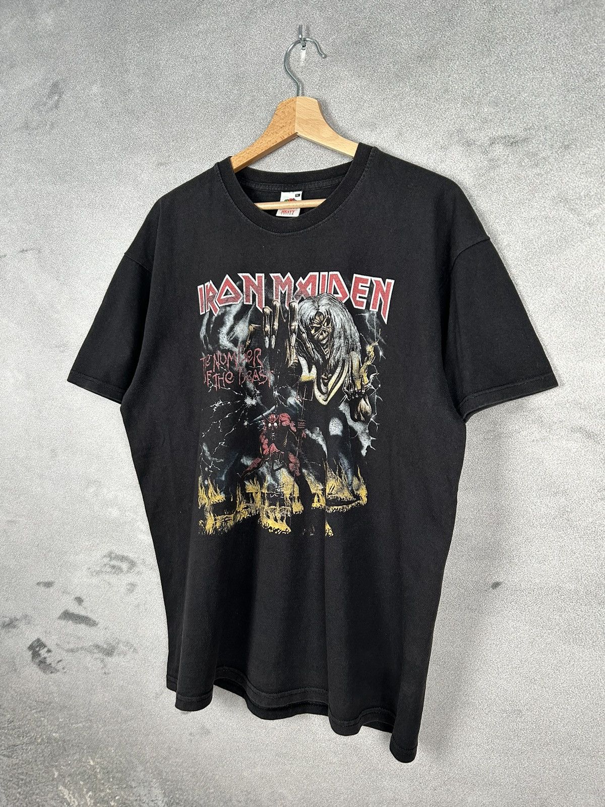 Band Tees Vintage Iron Maiden Tee Rock Band Metal Graphic Beast Size US XL / EU 56 / 4 - 2 Thumbnail