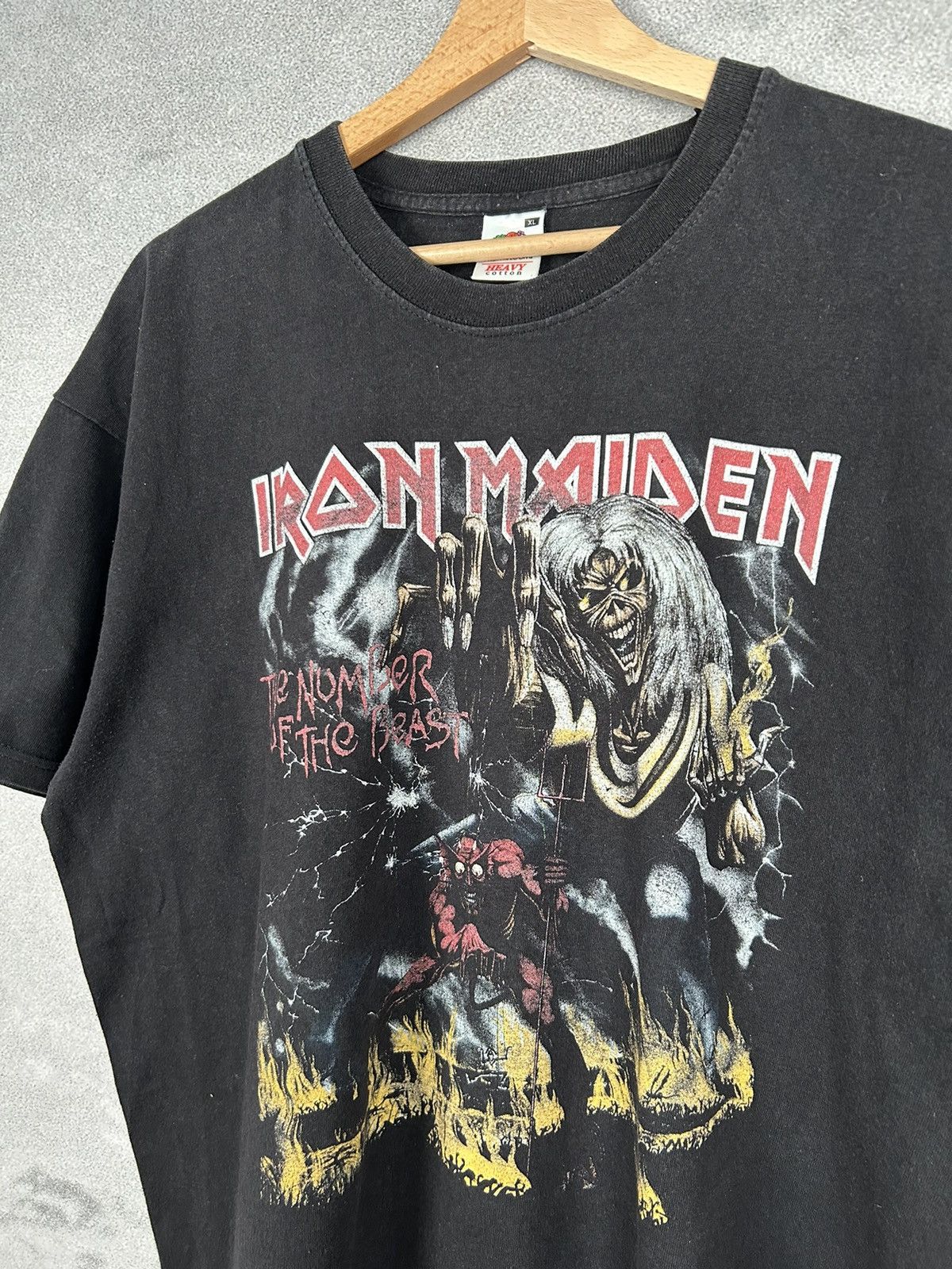 Band Tees Vintage Iron Maiden Tee Rock Band Metal Graphic Beast Size US XL / EU 56 / 4 - 3 Thumbnail