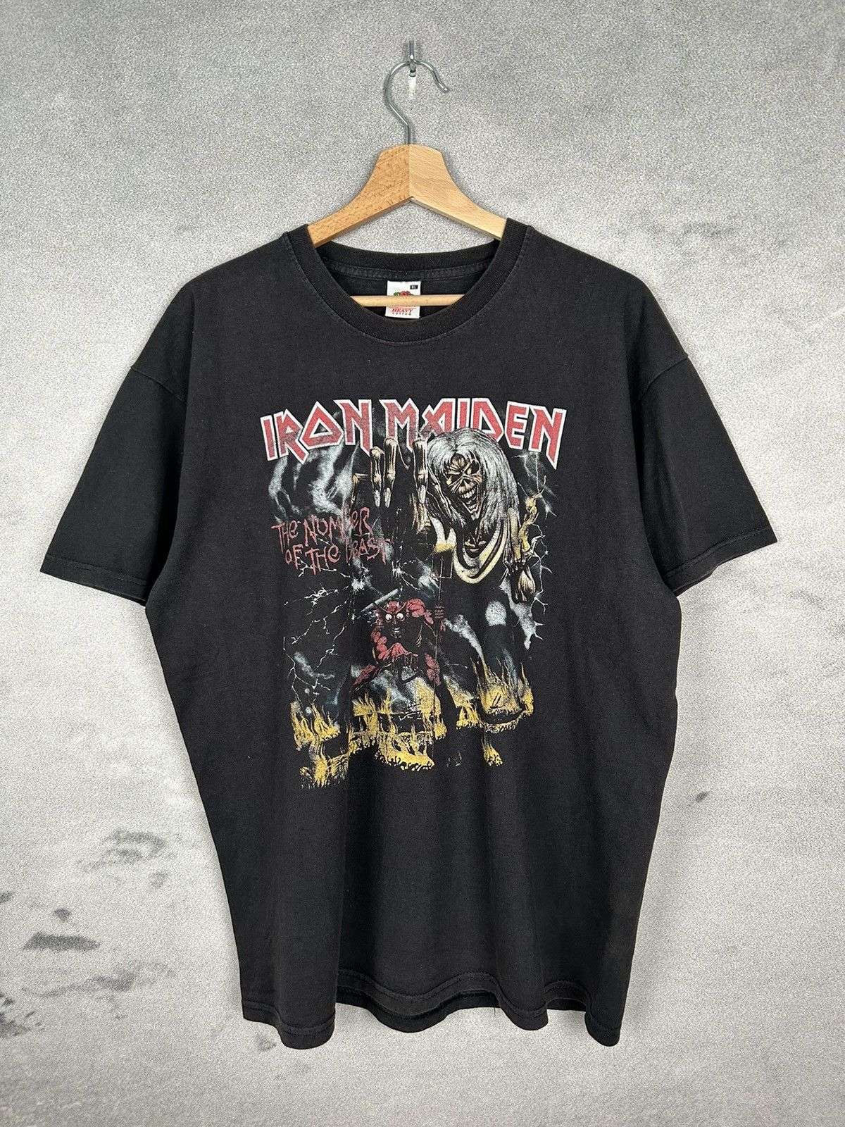 Band Tees Vintage Iron Maiden Tee Rock Band Metal Graphic Beast Size US XL / EU 56 / 4 - 1 Thumbnail