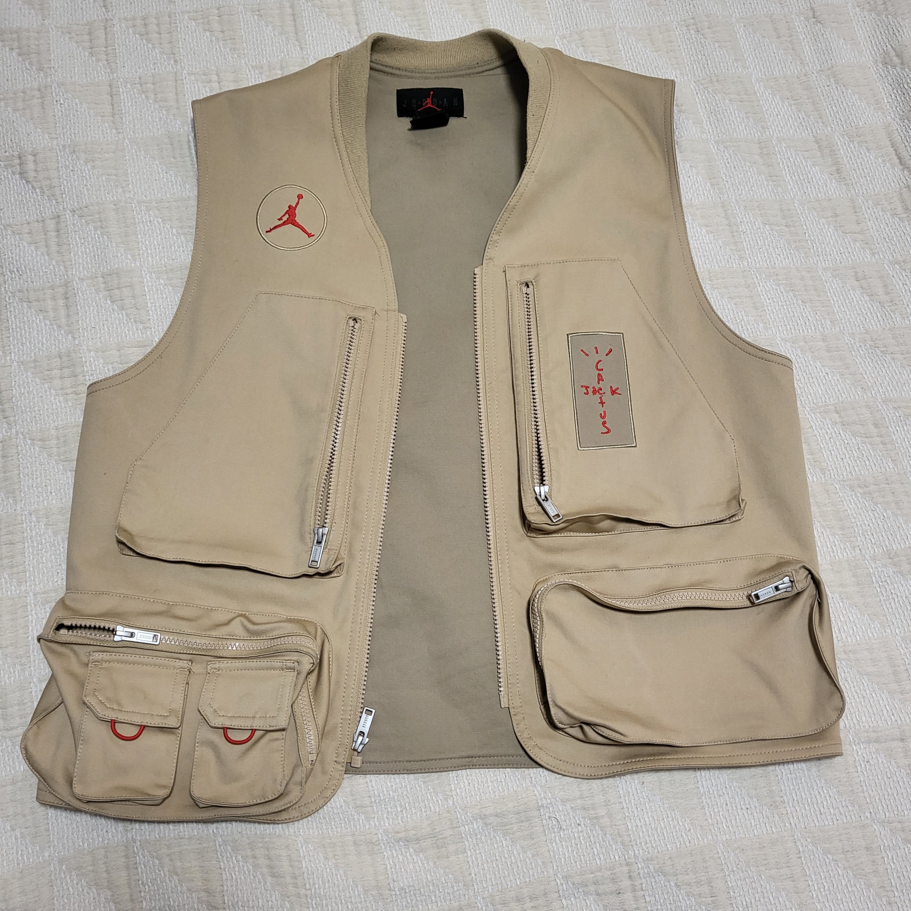Jordan Brand × Travis Scott Travis Scott Jordan Vest Khaki Size US M / EU 48-50 / 2 - 1 Thumbnail