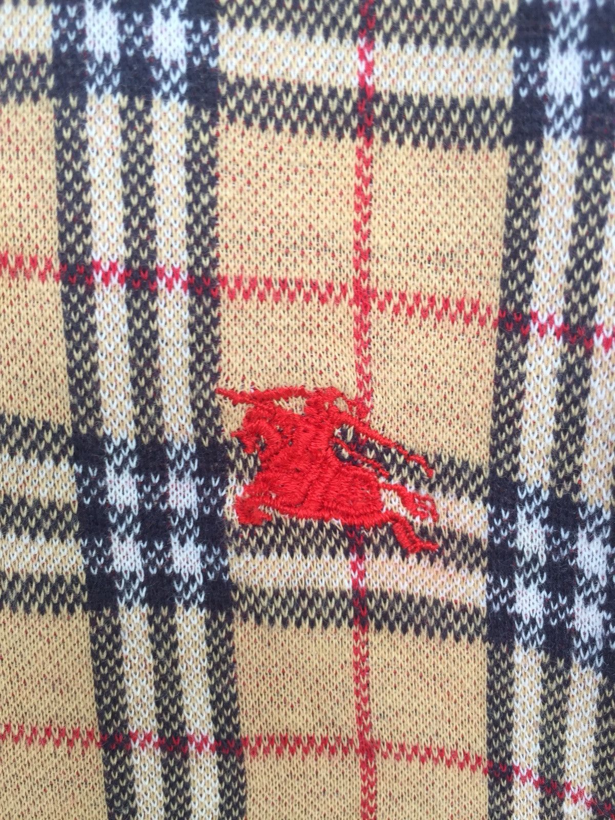 Burberry ICONIC🔥90s Nova Checked 90s Oversized Polos Shirt Size US L / EU 52-54 / 3 - 3 Thumbnail