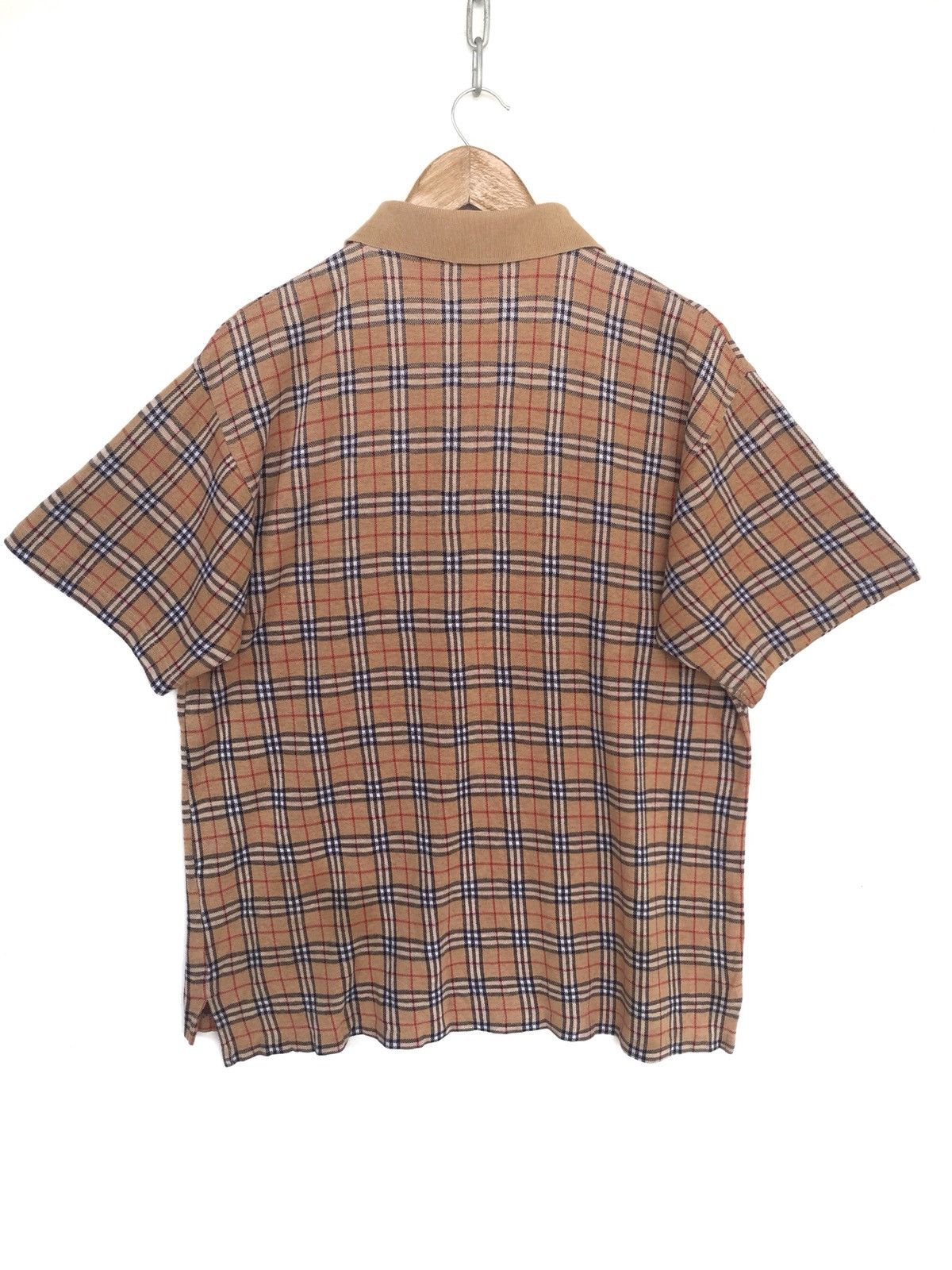 Burberry ICONIC🔥90s Nova Checked 90s Oversized Polos Shirt Size US L / EU 52-54 / 3 - 6 Thumbnail