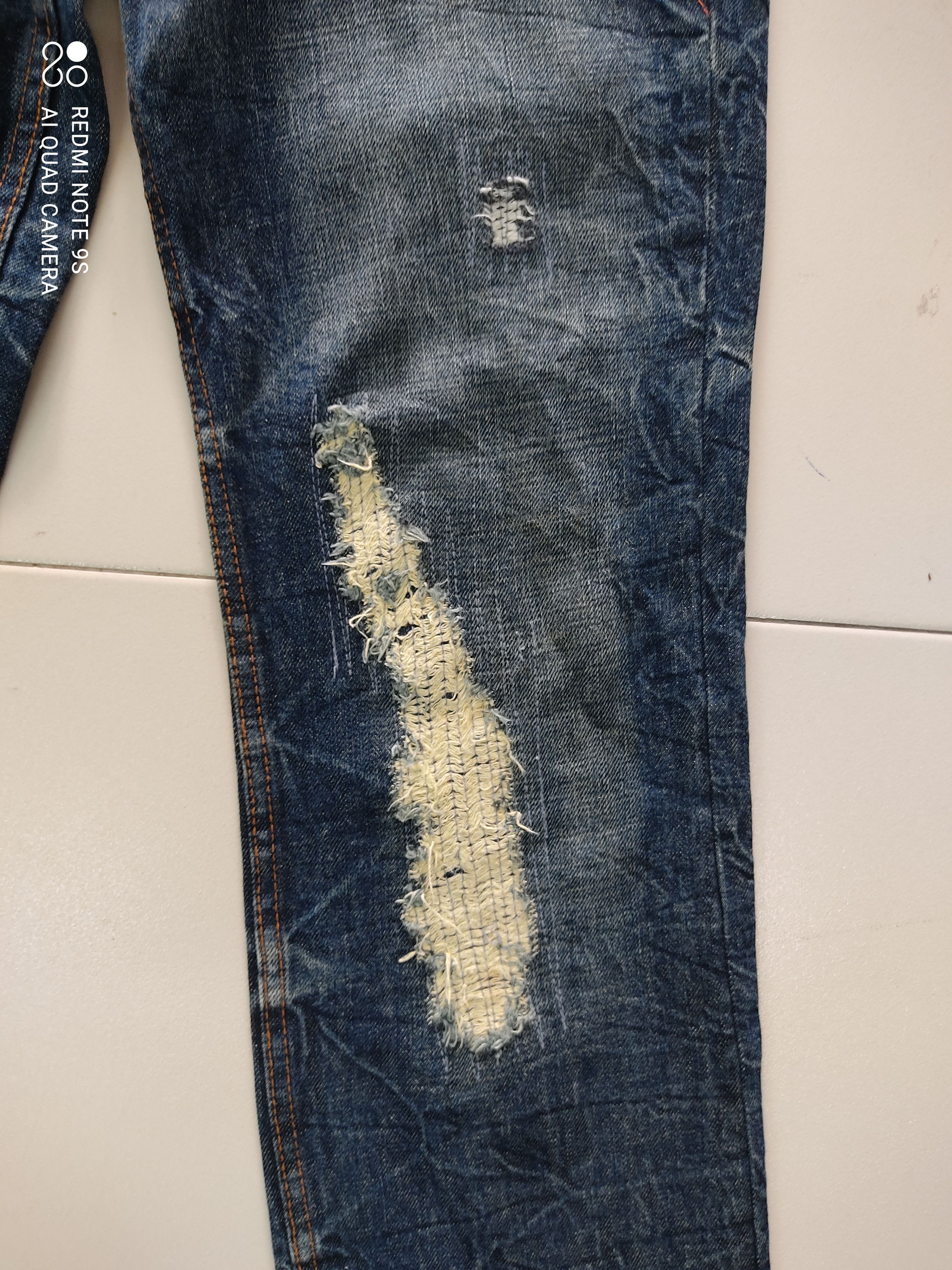 Japanese Brand Quarter Cent Flash Big Logo SKULL EMBEROIDERY jeans Size US 31 - 7 Thumbnail