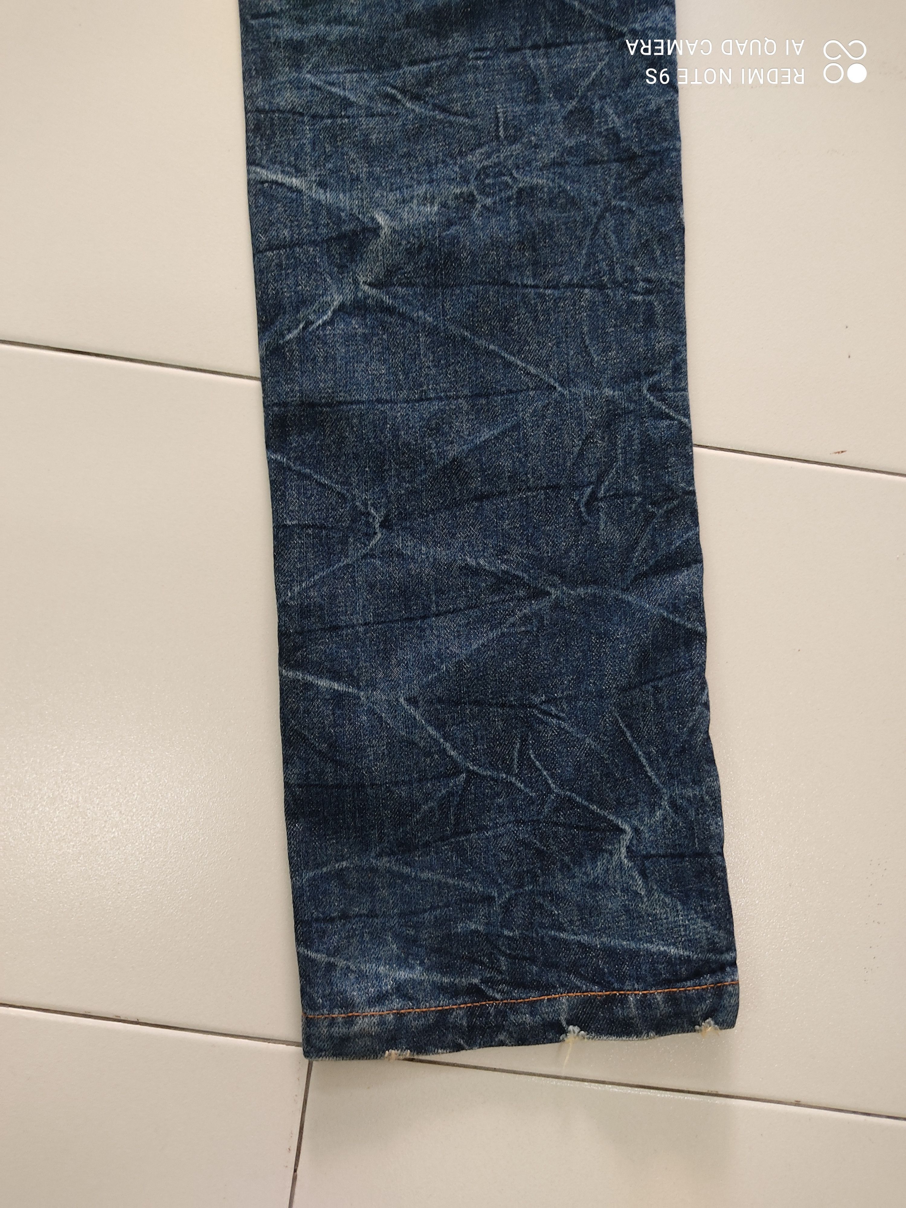 Japanese Brand Quarter Cent Flash Big Logo SKULL EMBEROIDERY jeans Size US 31 - 17 Thumbnail