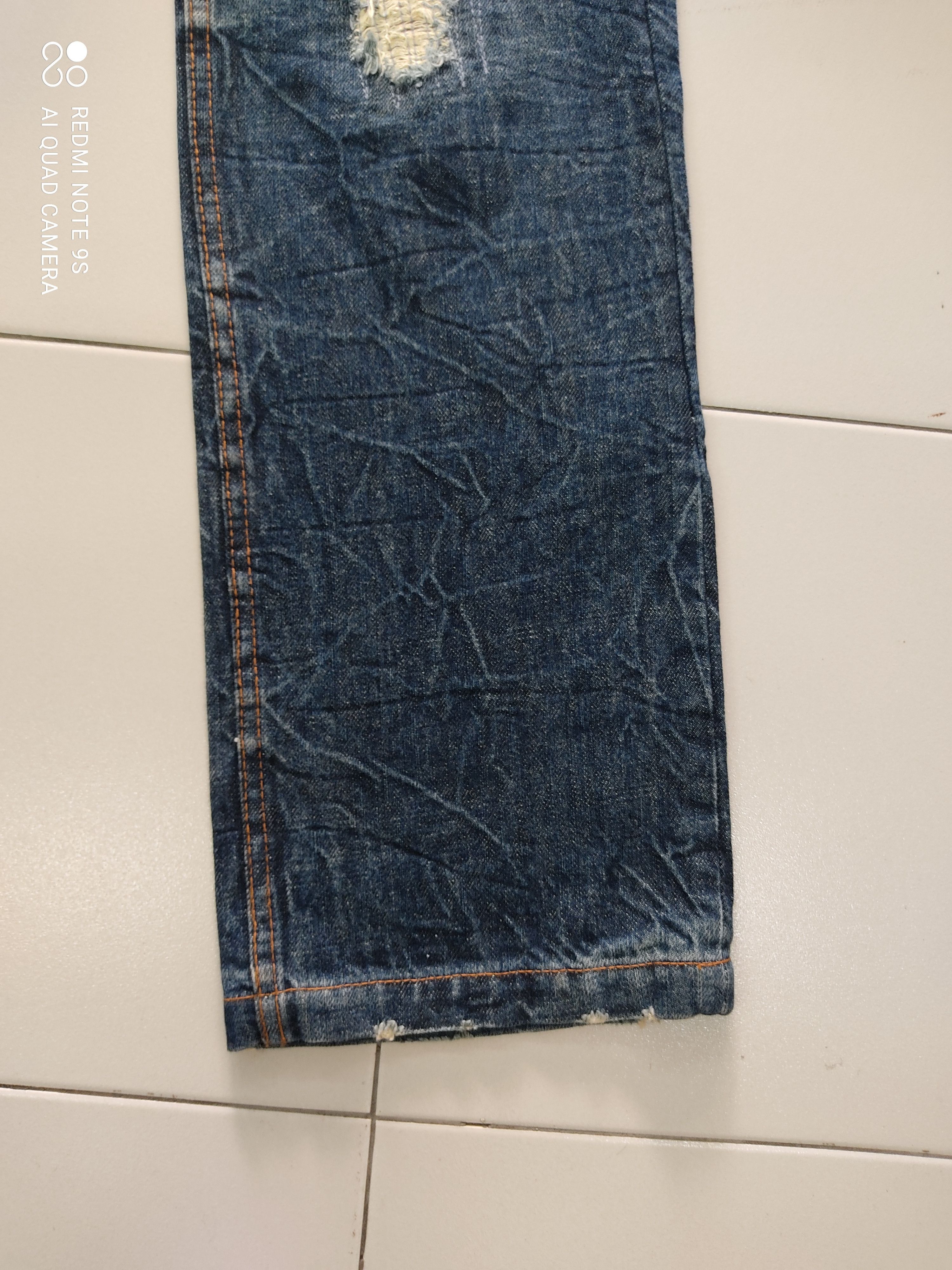 Japanese Brand Quarter Cent Flash Big Logo SKULL EMBEROIDERY jeans Size US 31 - 9 Thumbnail