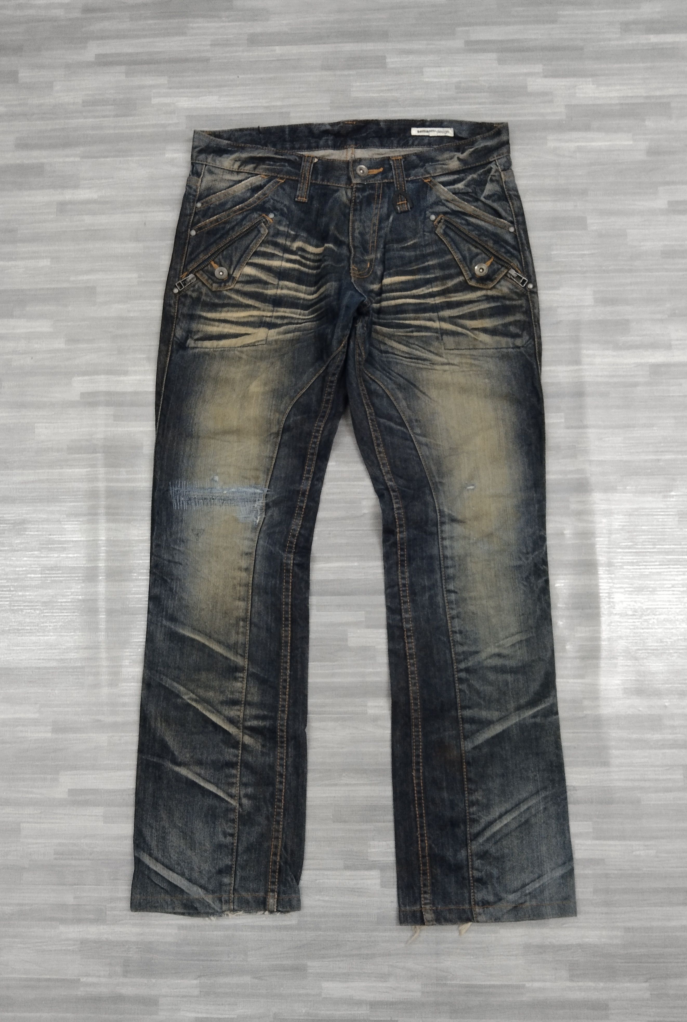 semanticdesign SUPER SICK RUSTY🔥DISTRESSED SEMANTIC DENIM PANTS Size US 31 - 1 Thumbnail