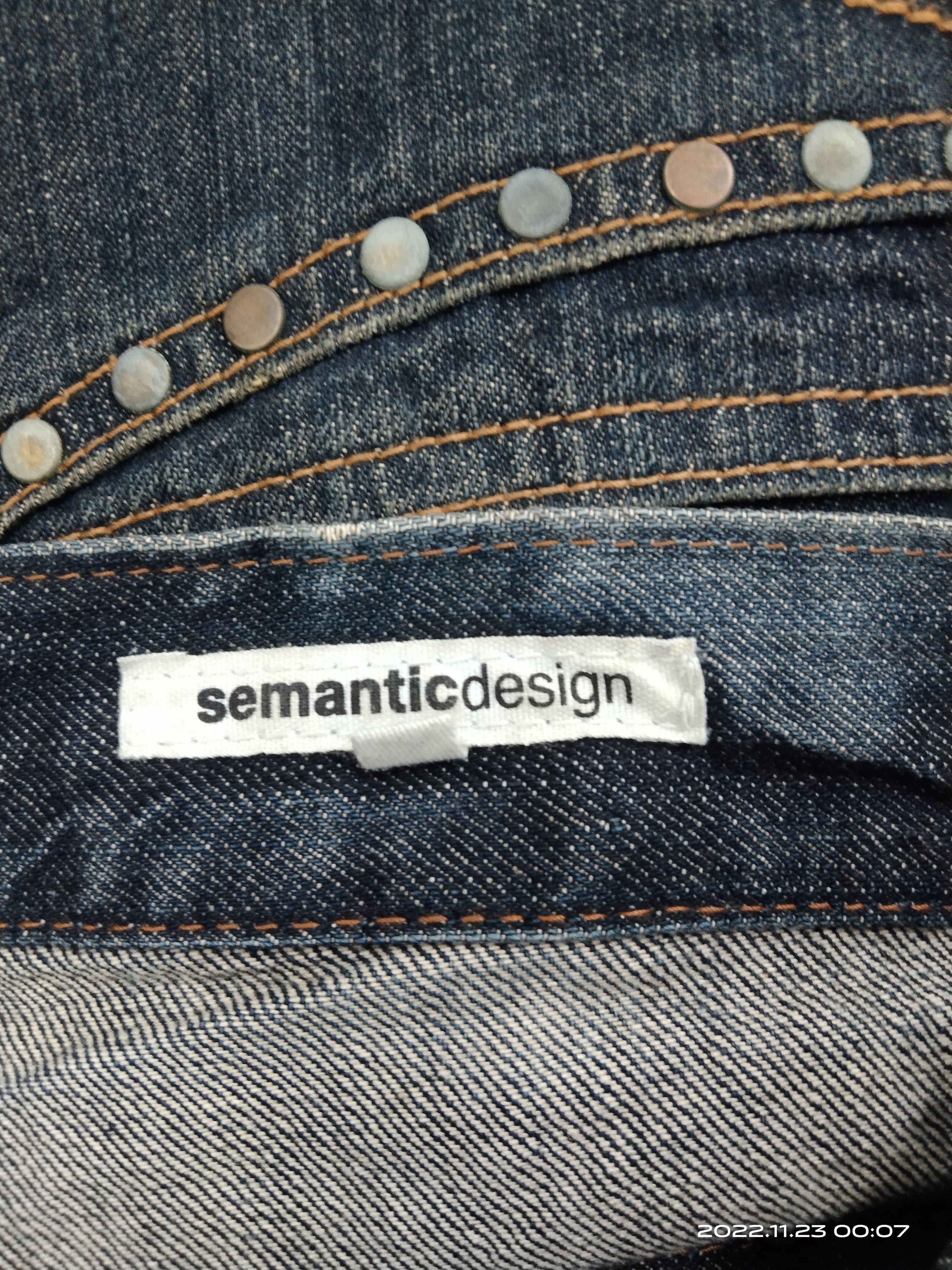 semanticdesign SUPER SICK RUSTY🔥DISTRESSED SEMANTIC DENIM PANTS Size US 31 - 10 Thumbnail