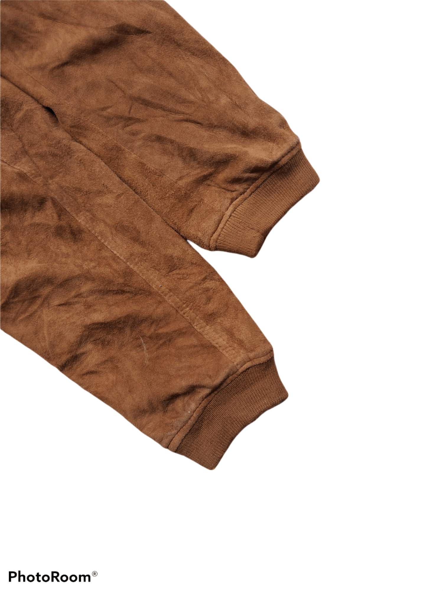 Vintage CHEVIGNON STUDIO RIRI ZIPPER BOMBER SUEDE LEATHER Size US L / EU 52-54 / 3 - 8 Thumbnail