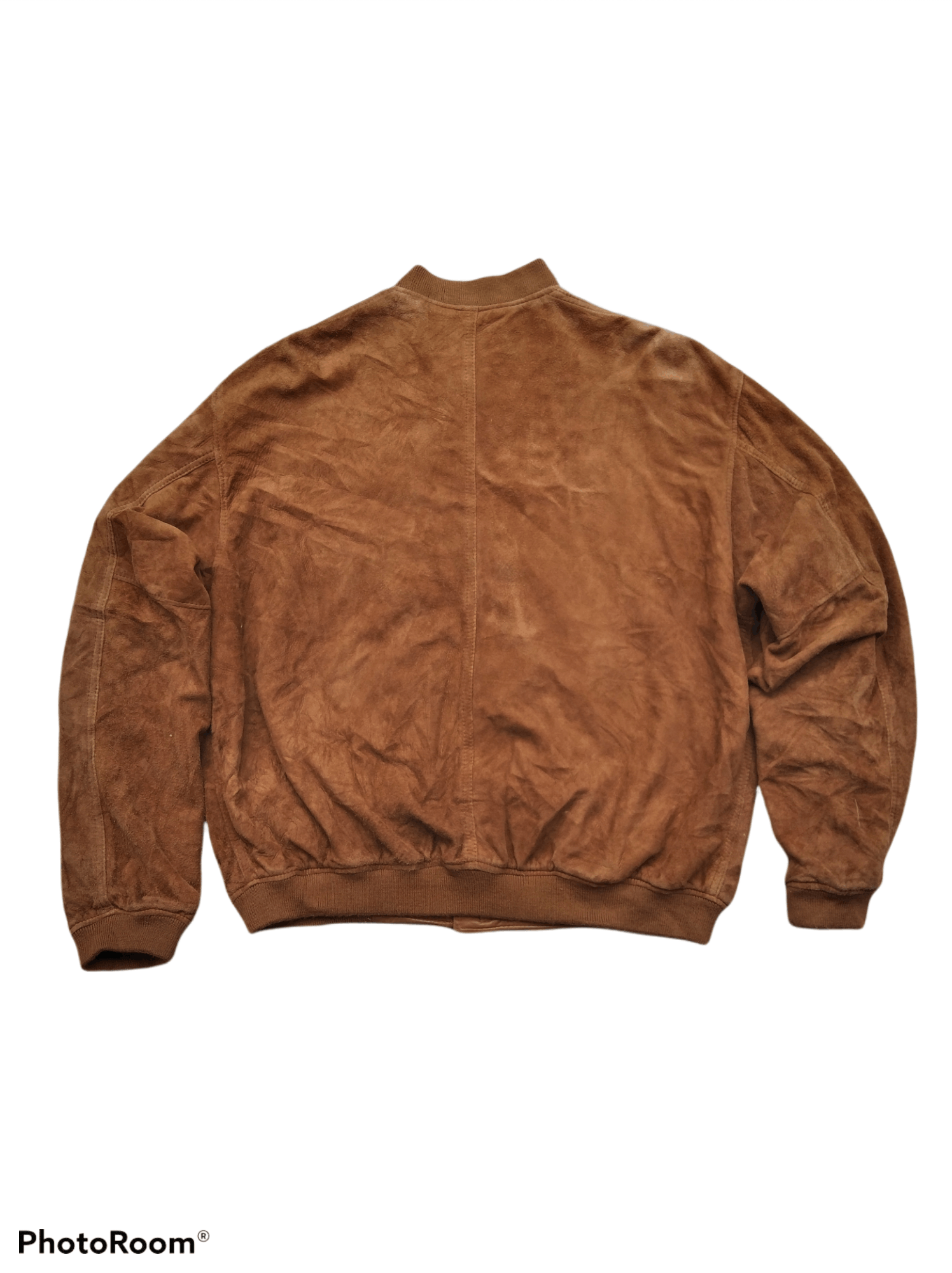 Vintage CHEVIGNON STUDIO RIRI ZIPPER BOMBER SUEDE LEATHER Size US L / EU 52-54 / 3 - 2 Thumbnail